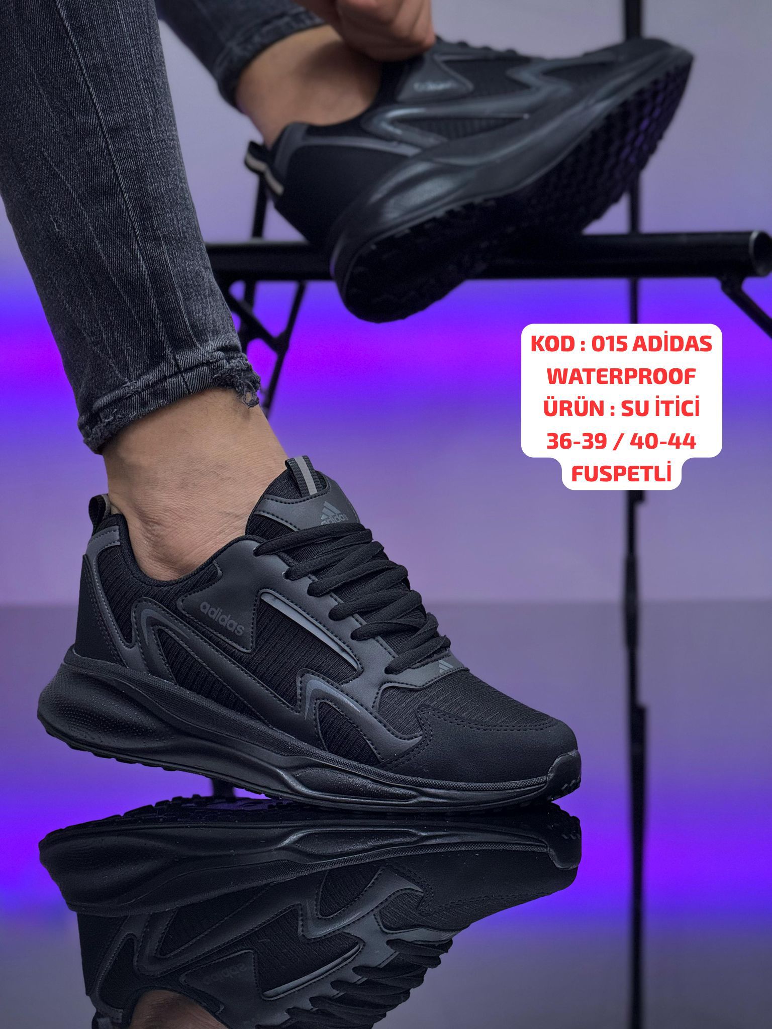 ADİDAS 04 MODEL  - SİYAH SİYAH