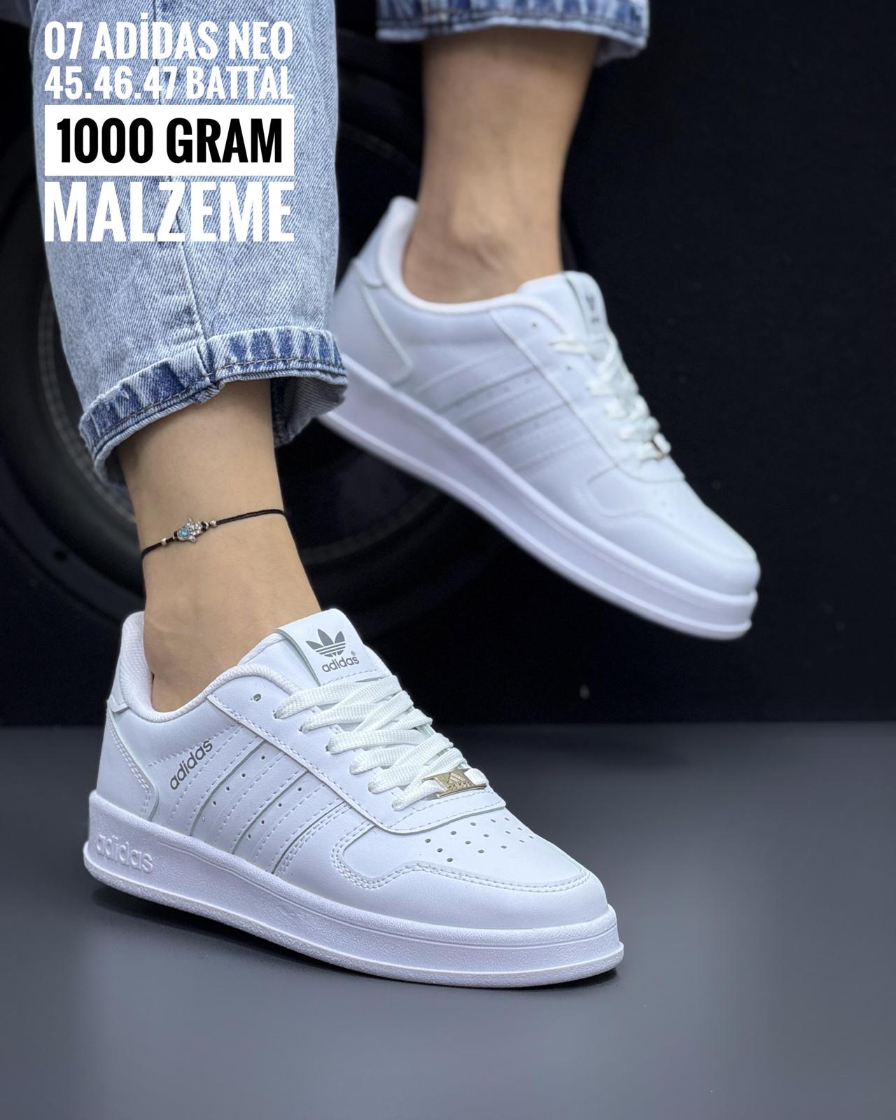 ADİDAS (45/46/47) - BEYAZ BEYAZ