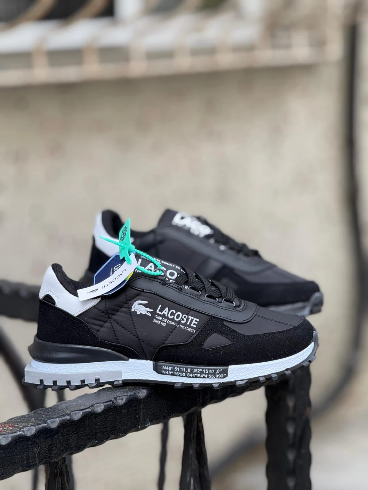 LACOST 04 KOD  - SİYAH BEYAZ