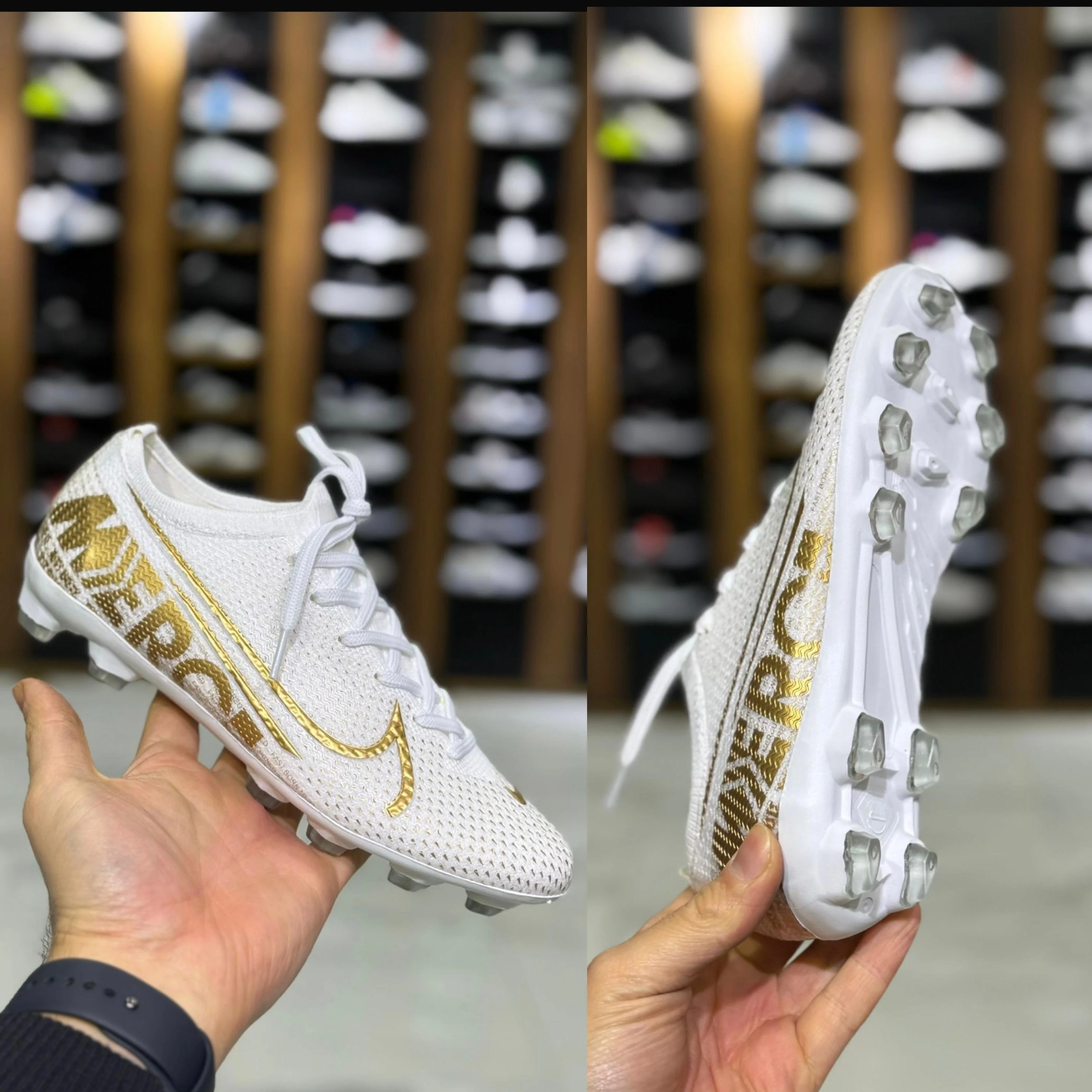 NİKE KRAMPON İTHAL ÜRÜN  - BEYAZ