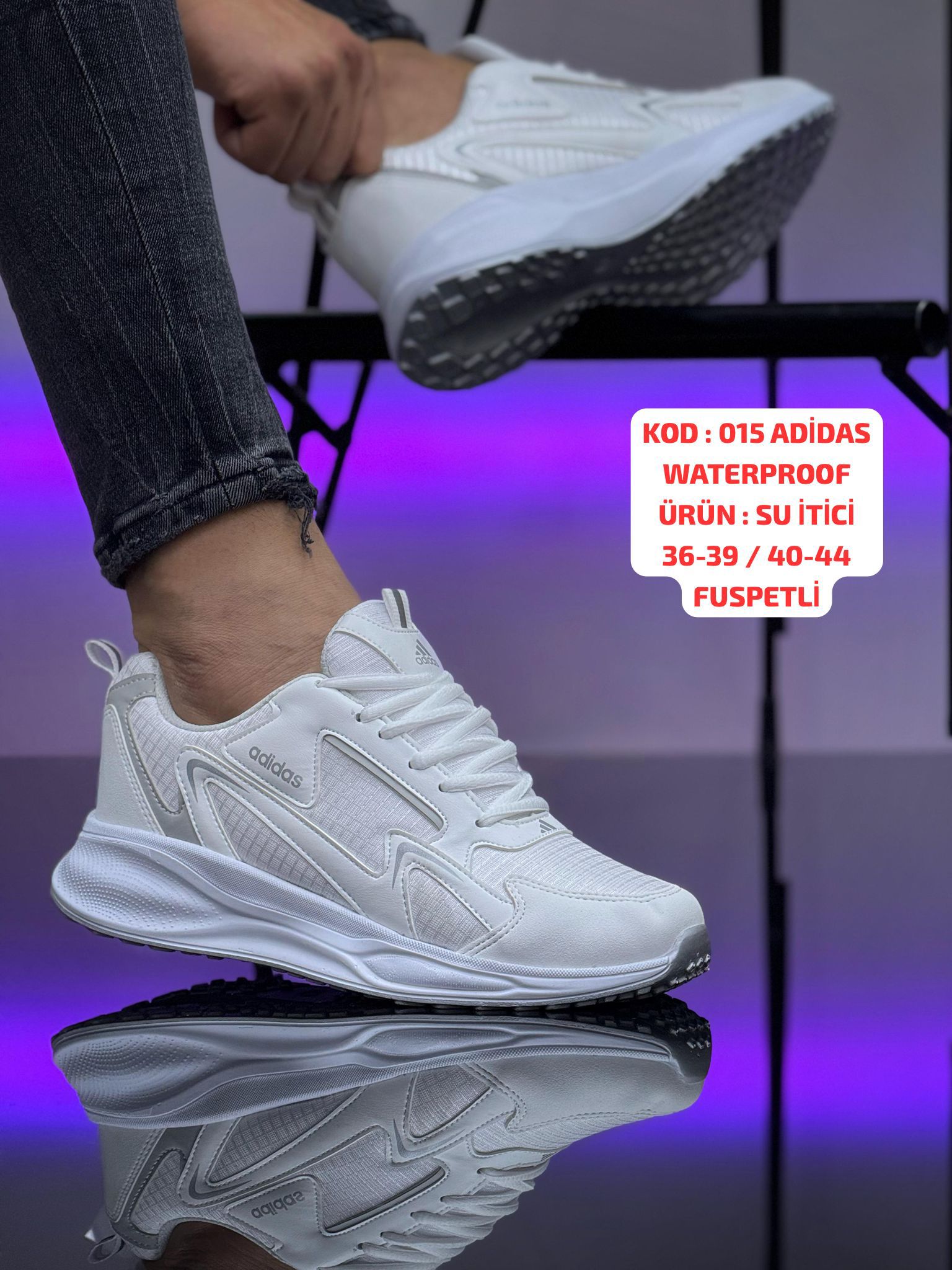 ADİDAS 04 MODEL  - BEYAZ BEYAZ