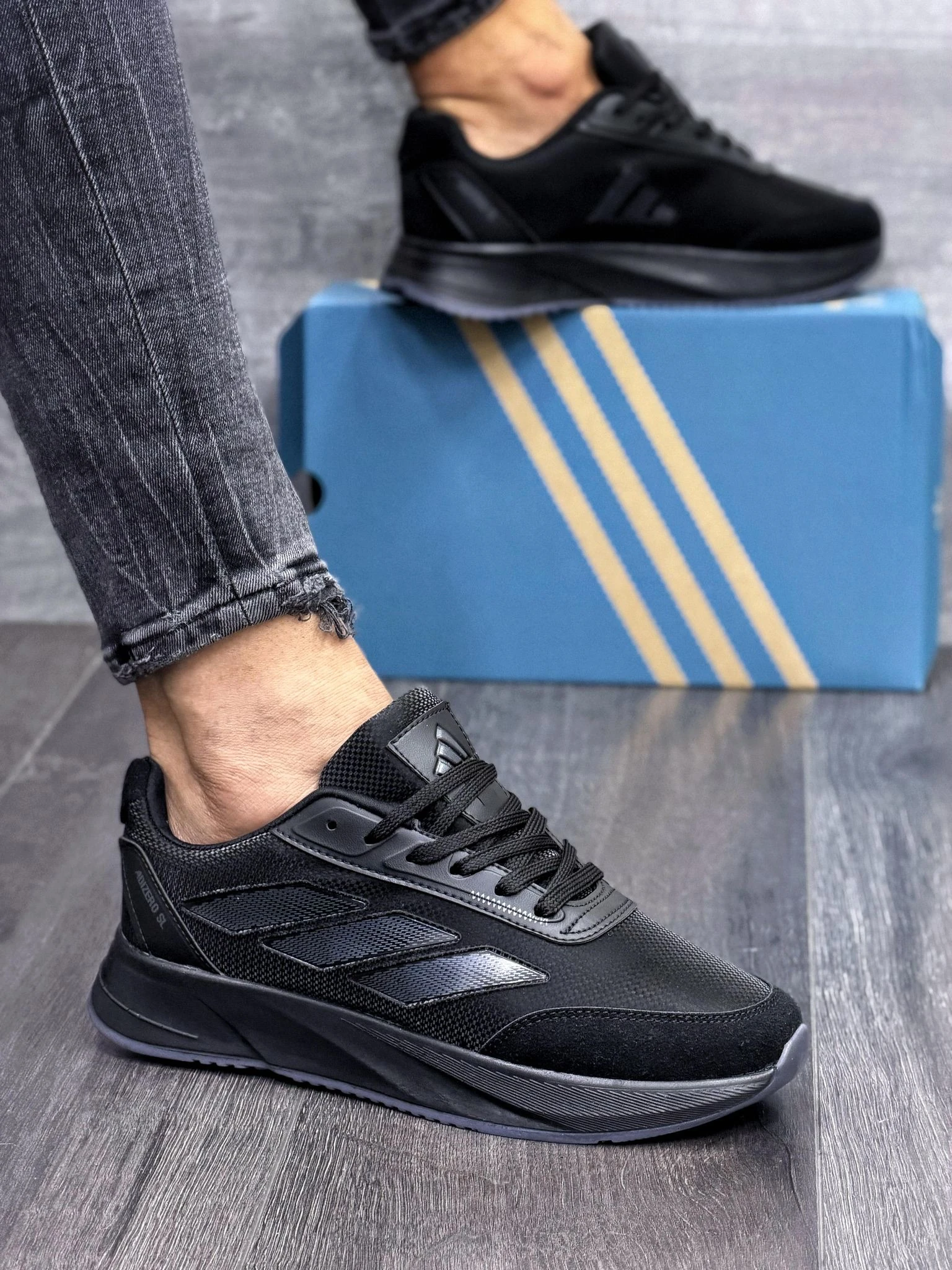 ADİDAS 017 KOD  - SİYAH SİYAH