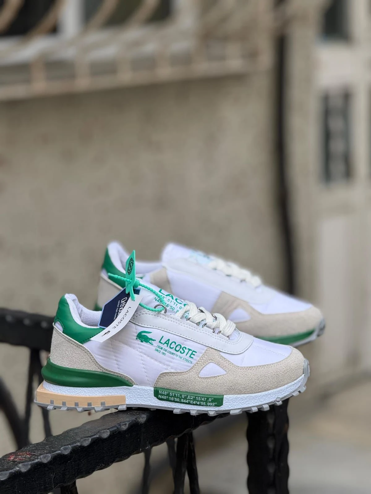 LACOST 04 KOD  - BEYAZ YEŞİL