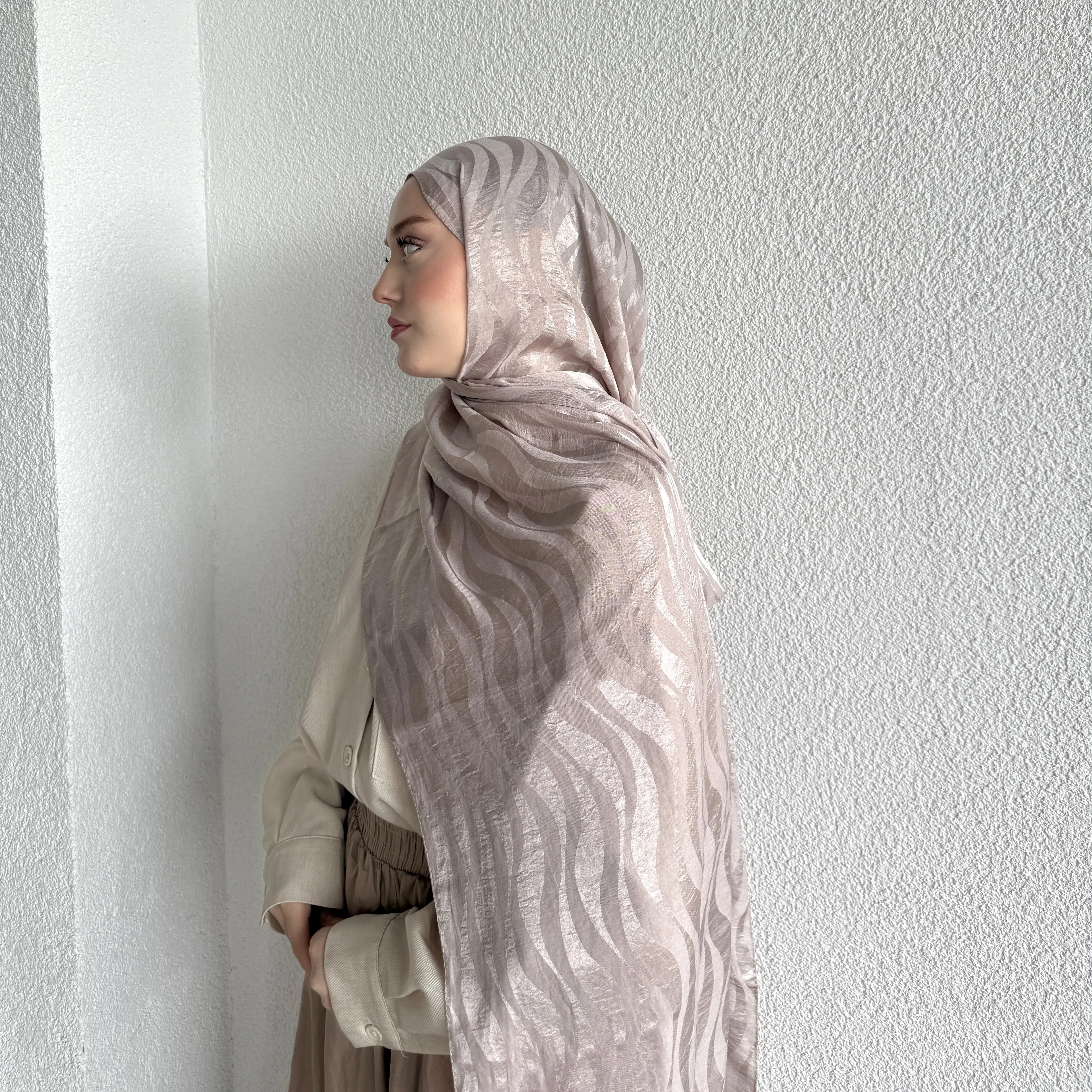 İPEKSİ JAKAR DALGA DESEN ŞAL