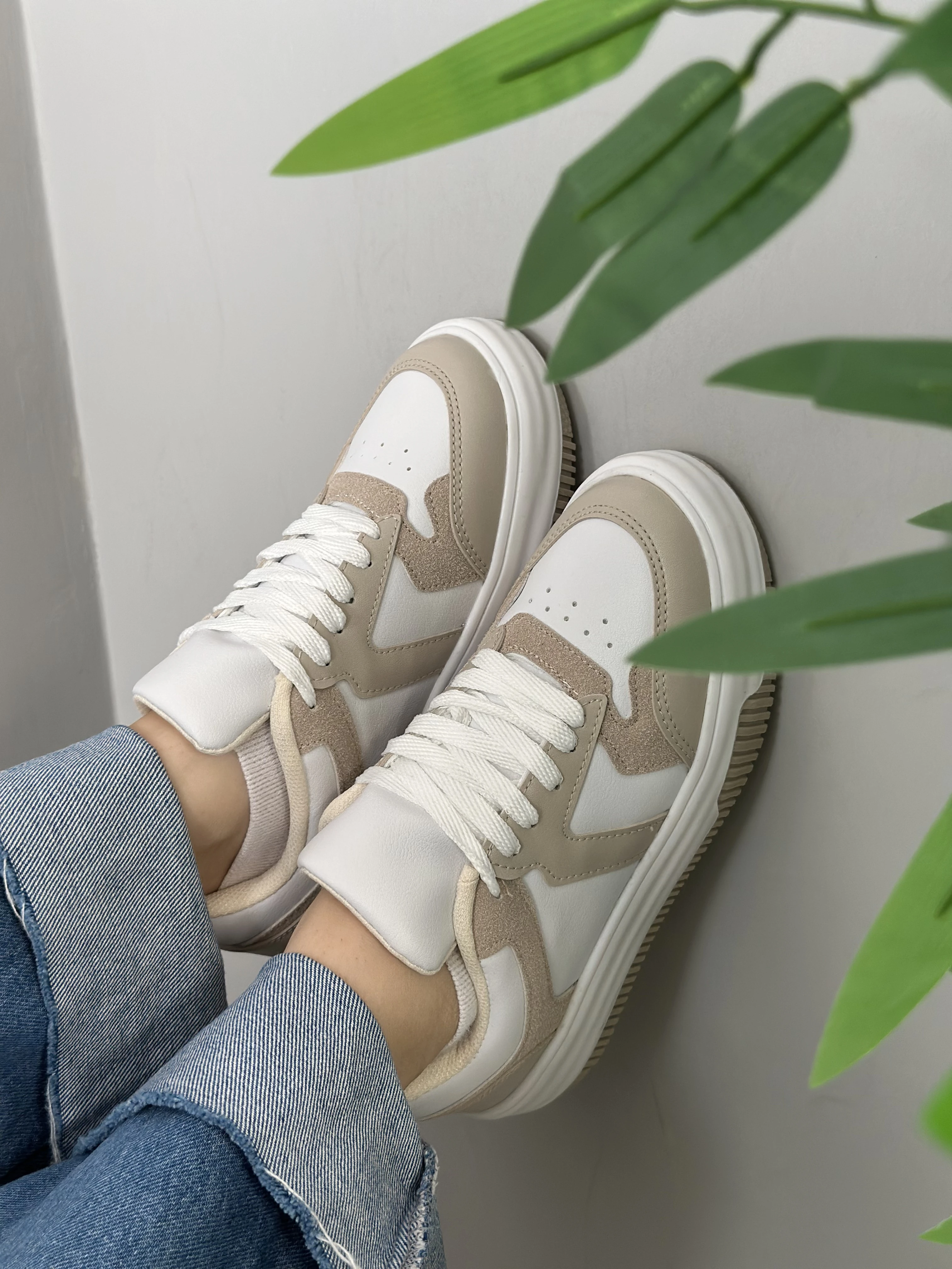 Kadın Sneaker Mrj1006 - Bej