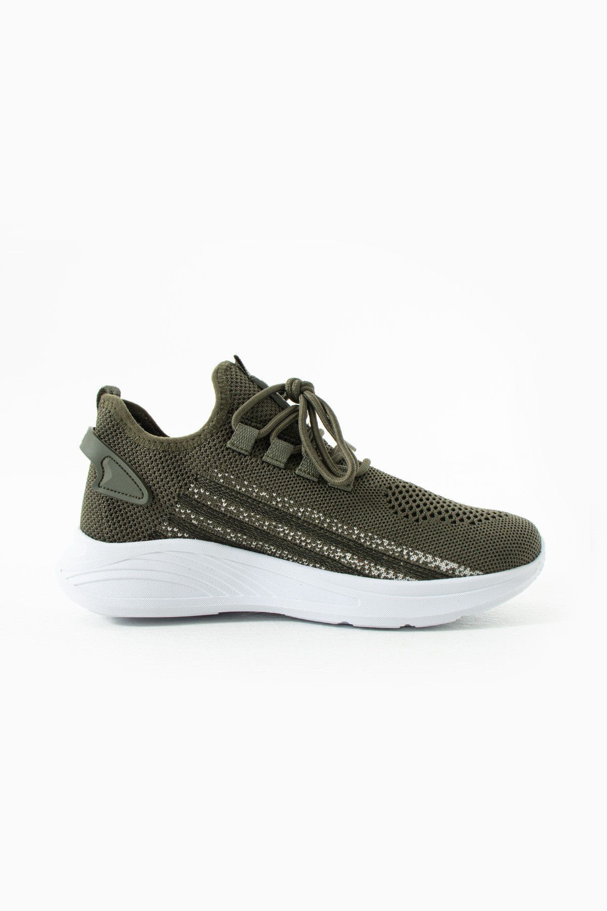 Unisex Yıkanabilir Rahat Hava Alabilen Kokusuz Triko Spor Ayakkabı Sneaker 015 - Haki Buz