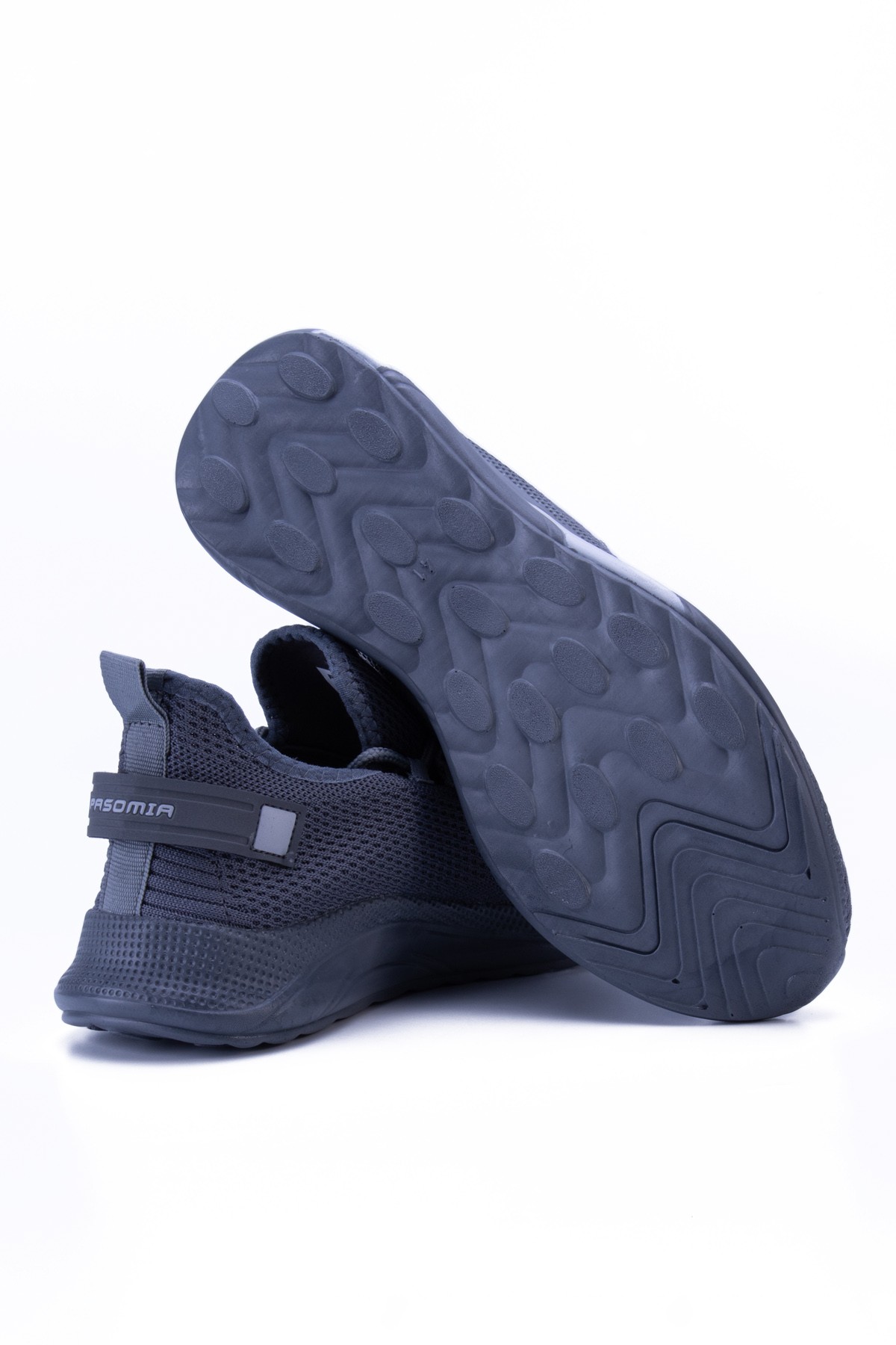 Unisex Triko Sneaker Rahat Hava Alabilen Kokusuz Spor Ayakkabı 4555 - Füme