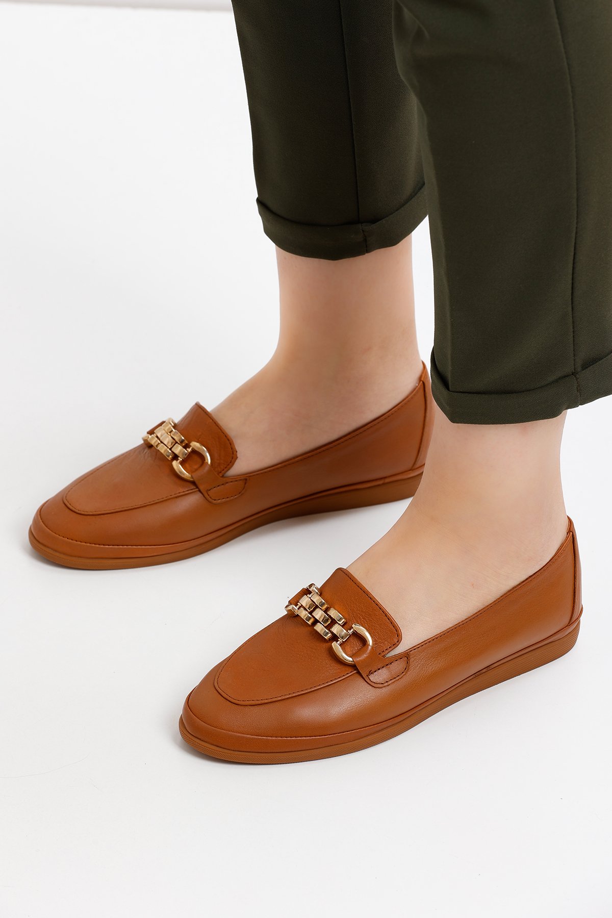 Kadın Hakiki Deri Loafer BY111A