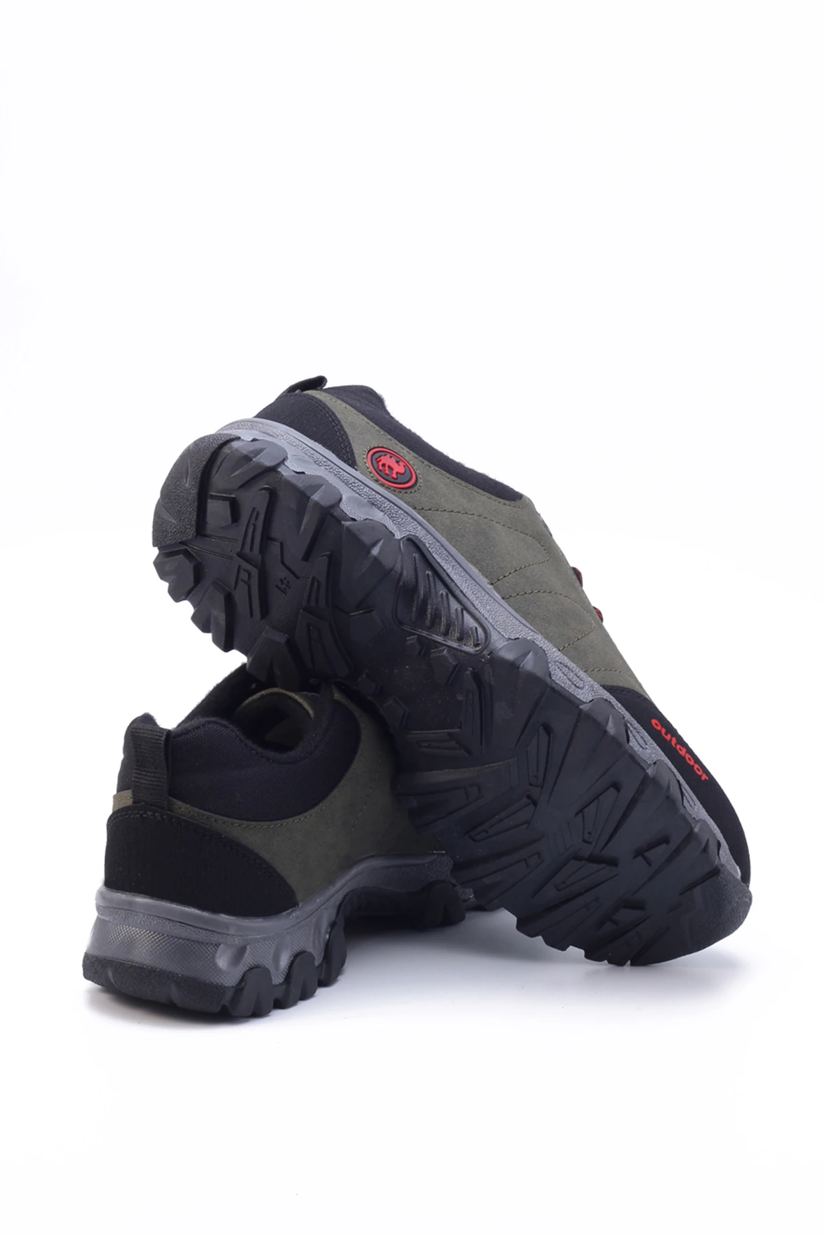 Kışlık Dayanıklı Bağcıklı Unisex Outdoor Bot Ayakkabı 4054 - Haki