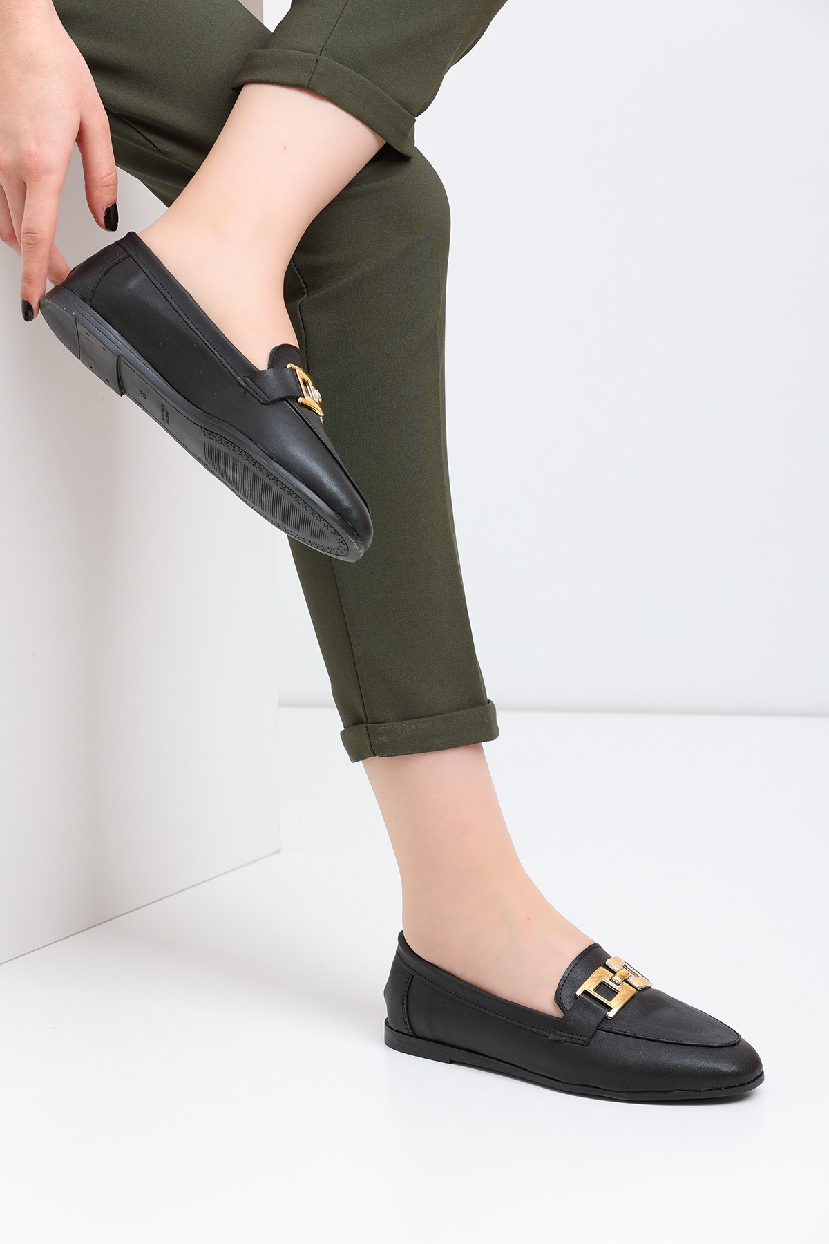 Kadın Loafer 163 - Siyah