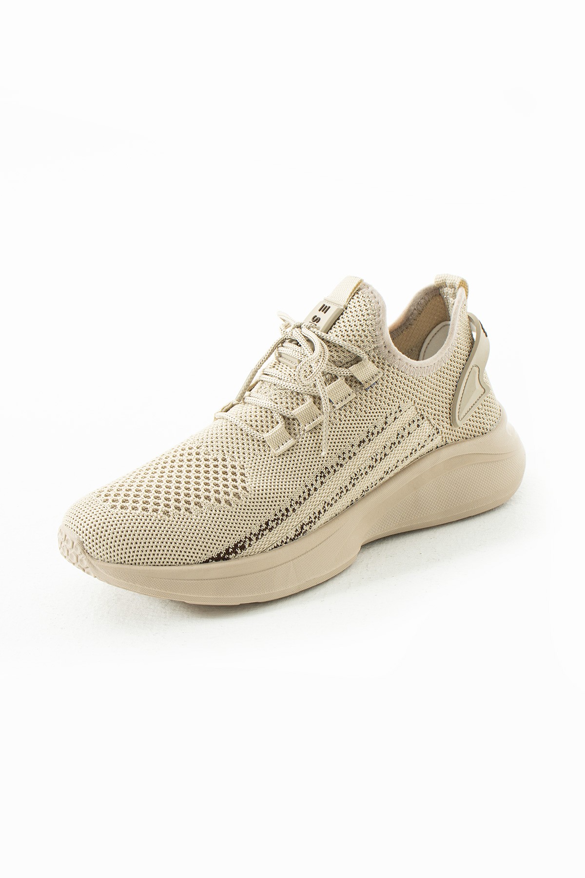 Unisex Yıkanabilir Rahat Hava Alabilen Kokusuz Triko Spor Ayakkabı Sneaker 015 - Bej