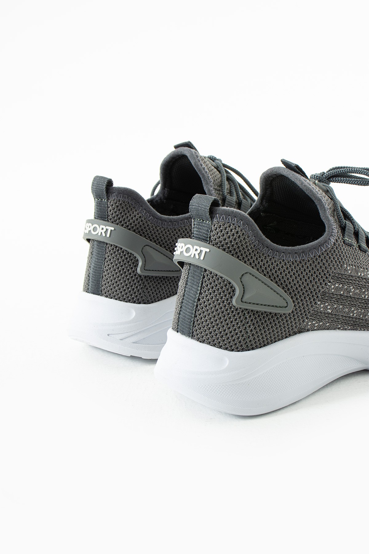 Unisex Yıkanabilir Rahat Hava Alabilen Kokusuz Triko Spor Ayakkabı Sneaker 015 - Füme Buz