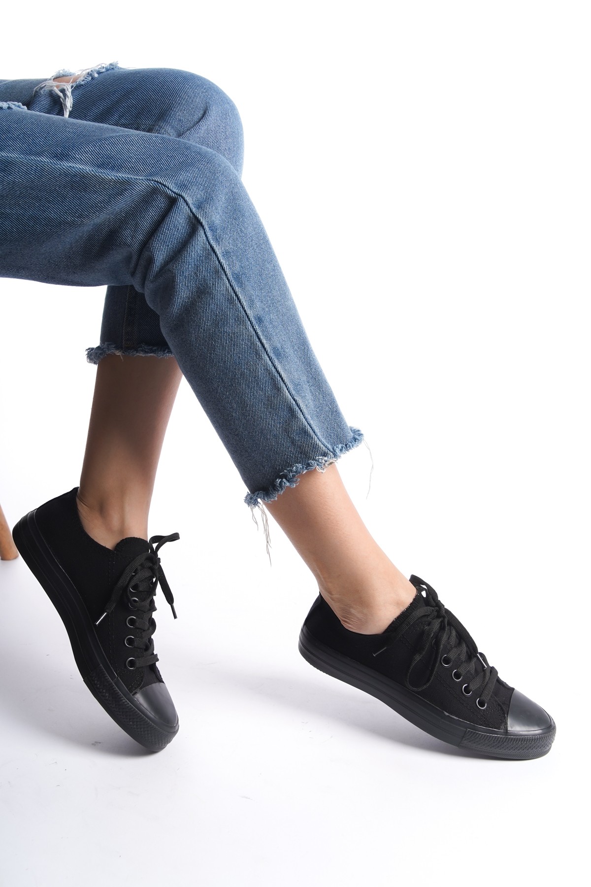 Kadın Kısa Keten Spor Ayakkabı Günlük Sneakers CNV7