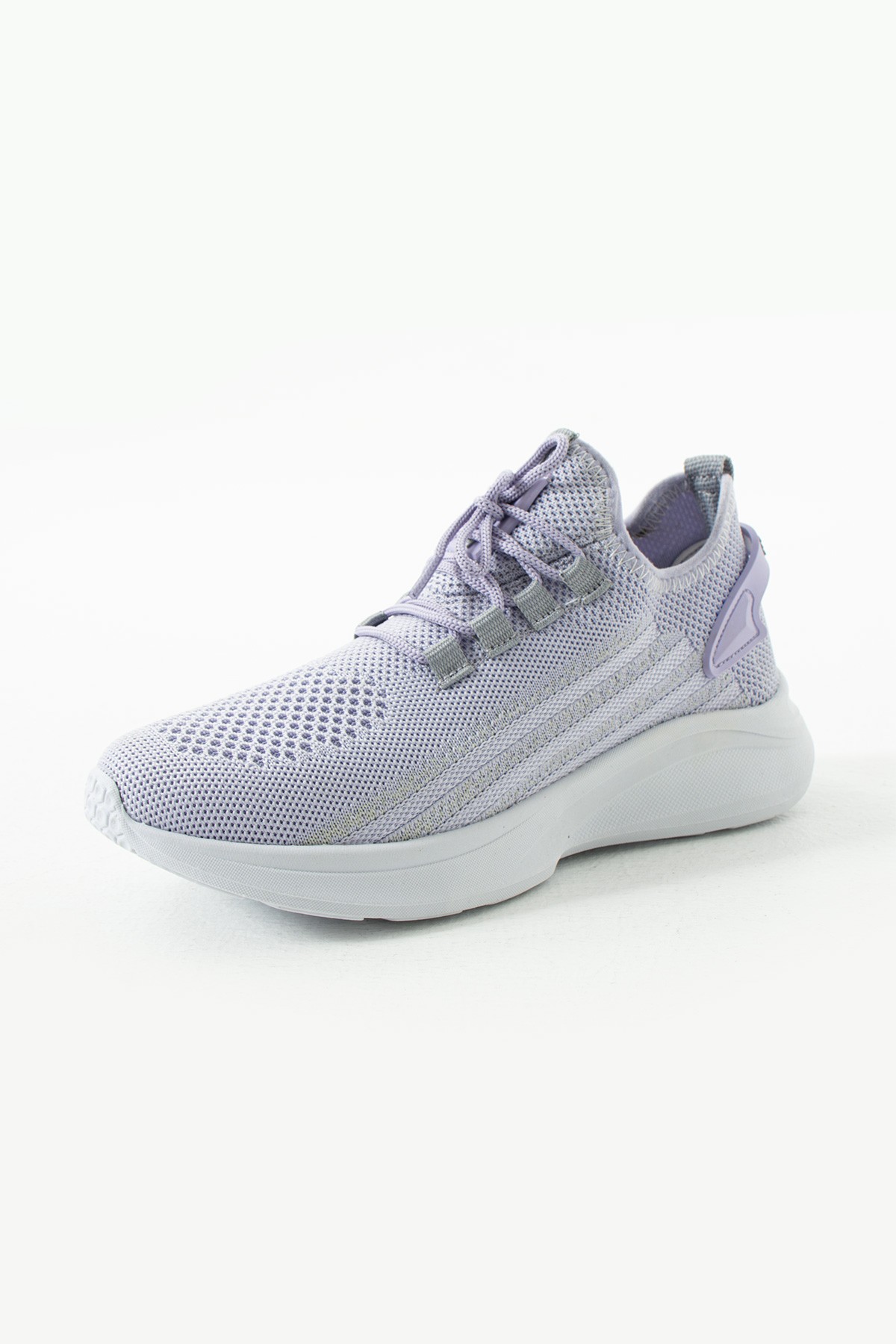 Unisex Yıkanabilir Rahat Hava Alabilen Kokusuz Triko Spor Ayakkabı Sneaker 015 - Lila Buz