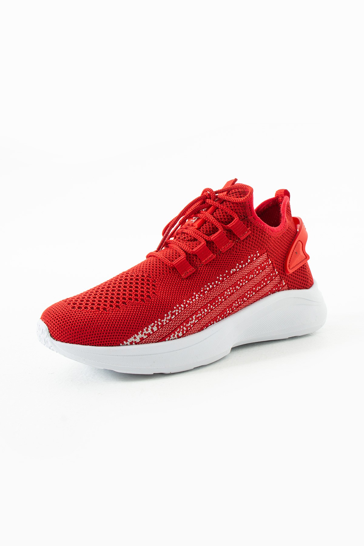 Unisex Yıkanabilir Rahat Hava Alabilen Kokusuz Triko Spor Ayakkabı Sneaker 015 - Kırmızı Buz