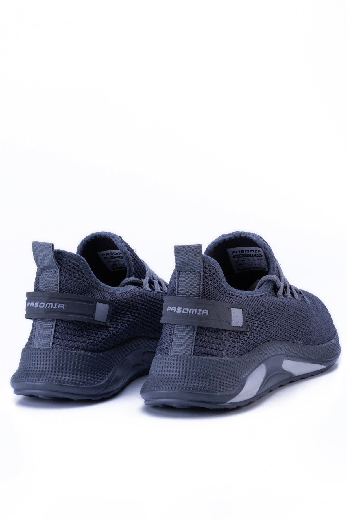 Unisex Triko Sneaker Rahat Hava Alabilen Kokusuz Spor Ayakkabı 4555 - Füme