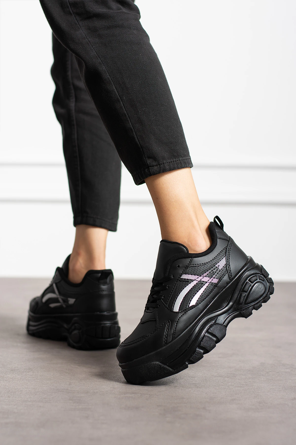 Kadın Yüksek Topuklu Sneaker PL044