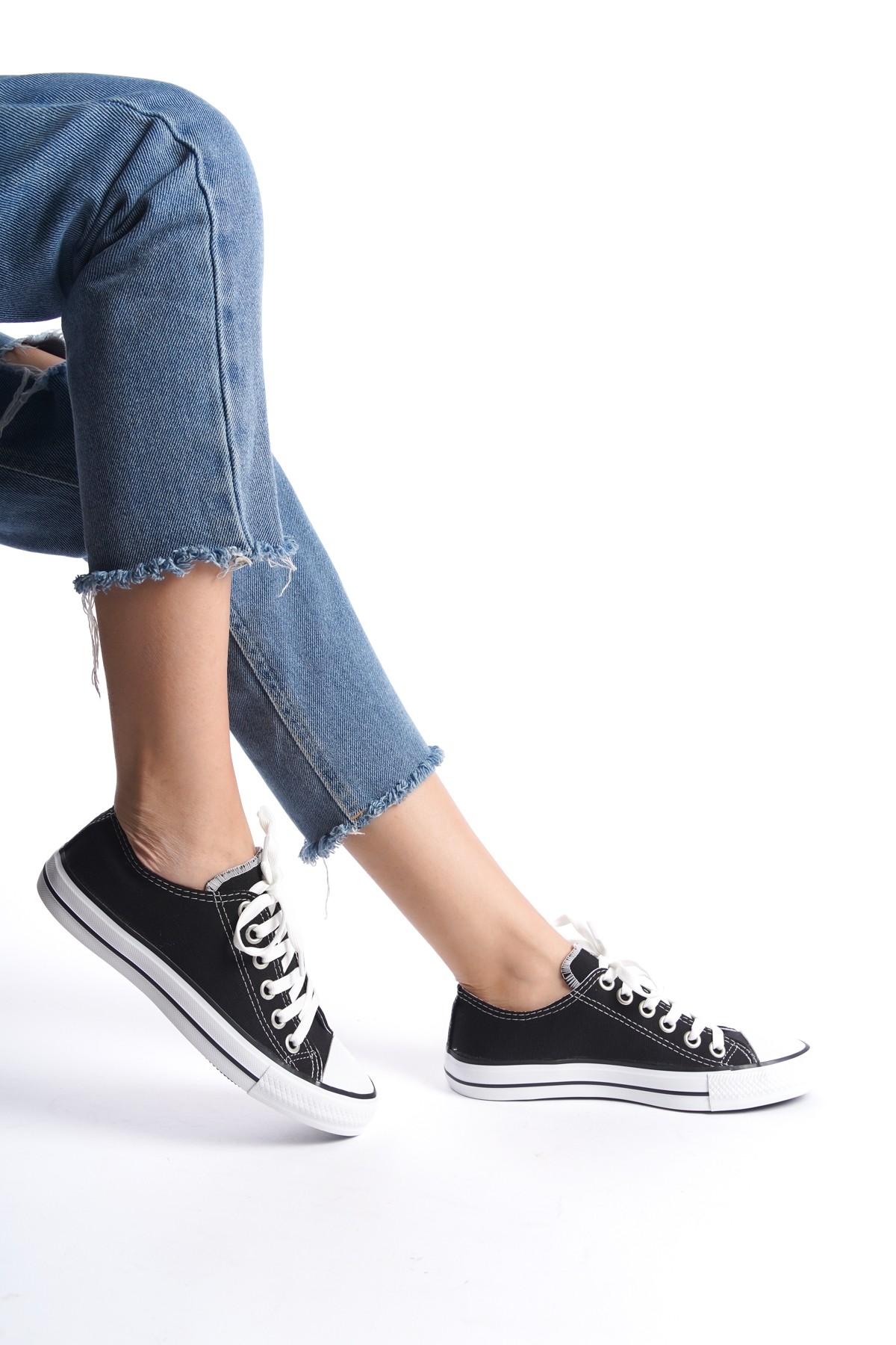 Kadın Kısa Keten Spor Ayakkabı Günlük Sneakers CNV7