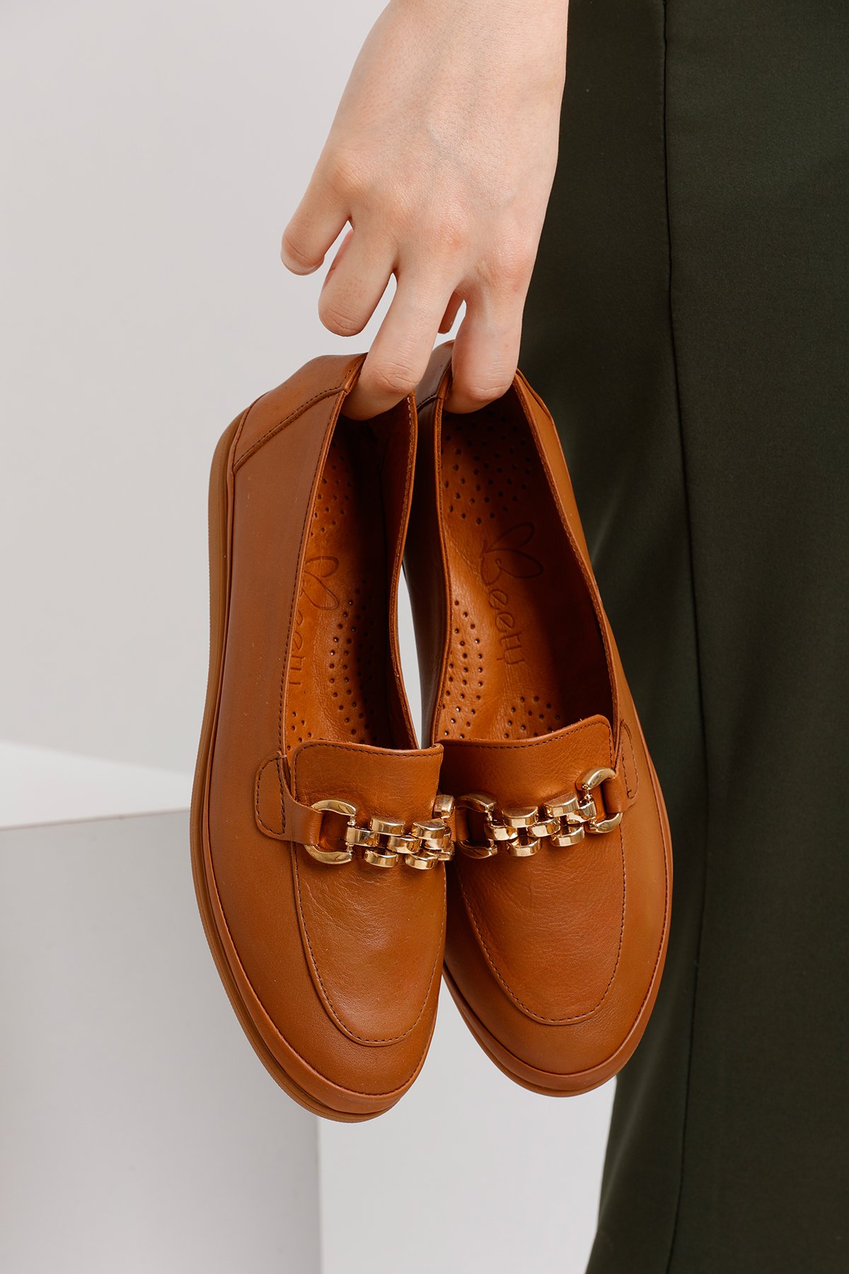 Kadın Hakiki Deri Loafer BY111A