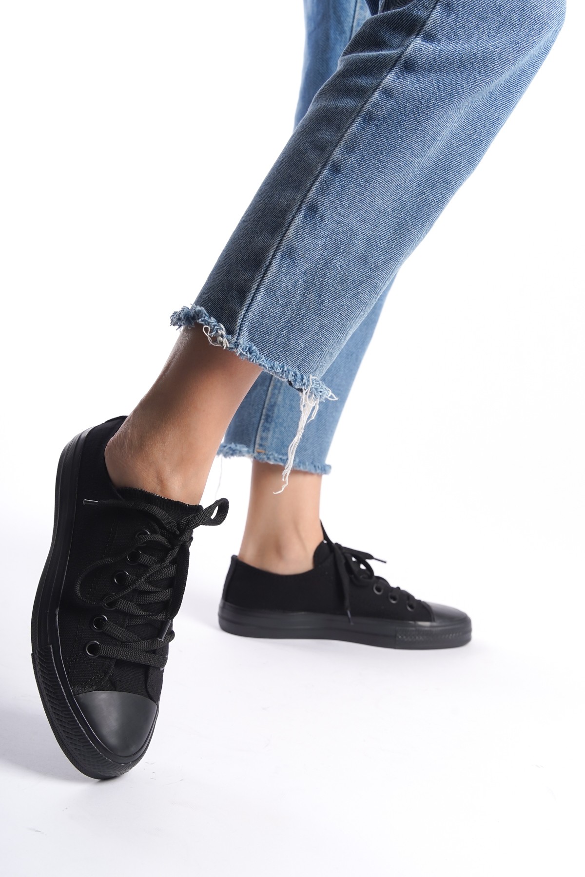 Kadın Kısa Keten Spor Ayakkabı Günlük Sneakers CNV7