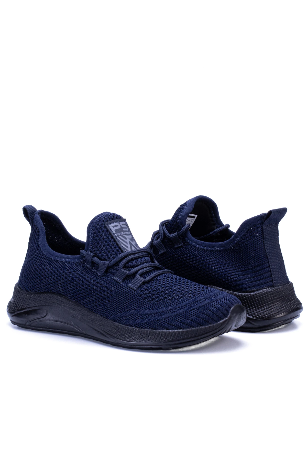 Unisex Triko Sneaker Rahat Hava Alabilen Kokusuz Spor Ayakkabı 4555 - Lacivert