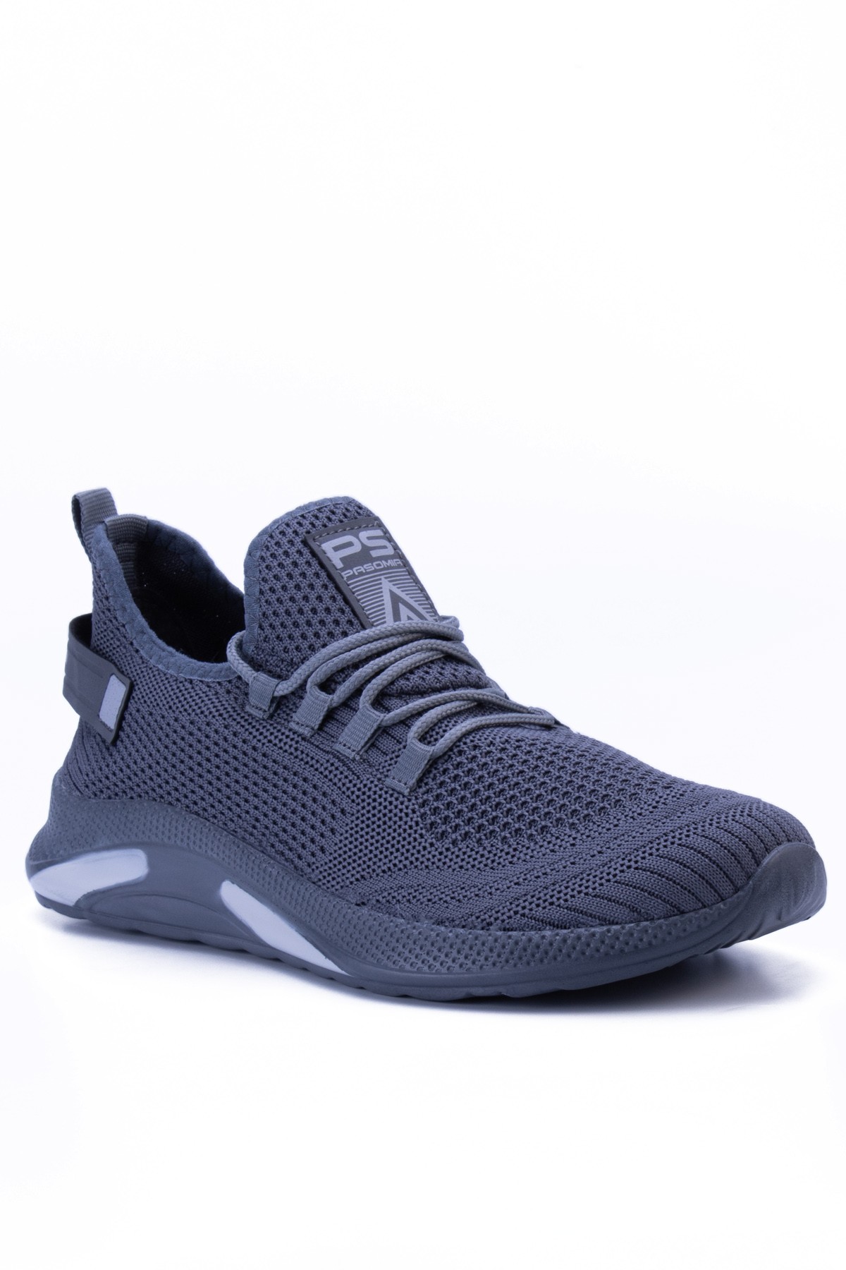 Unisex Triko Sneaker Rahat Hava Alabilen Kokusuz Spor Ayakkabı 4555 - Füme