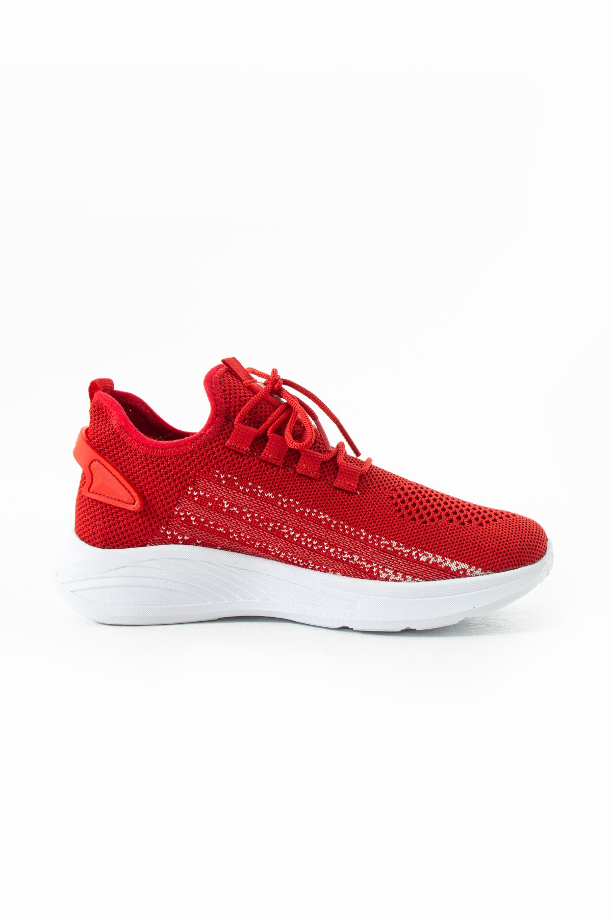 Unisex Yıkanabilir Rahat Hava Alabilen Kokusuz Triko Spor Ayakkabı Sneaker 015 - Kırmızı Buz