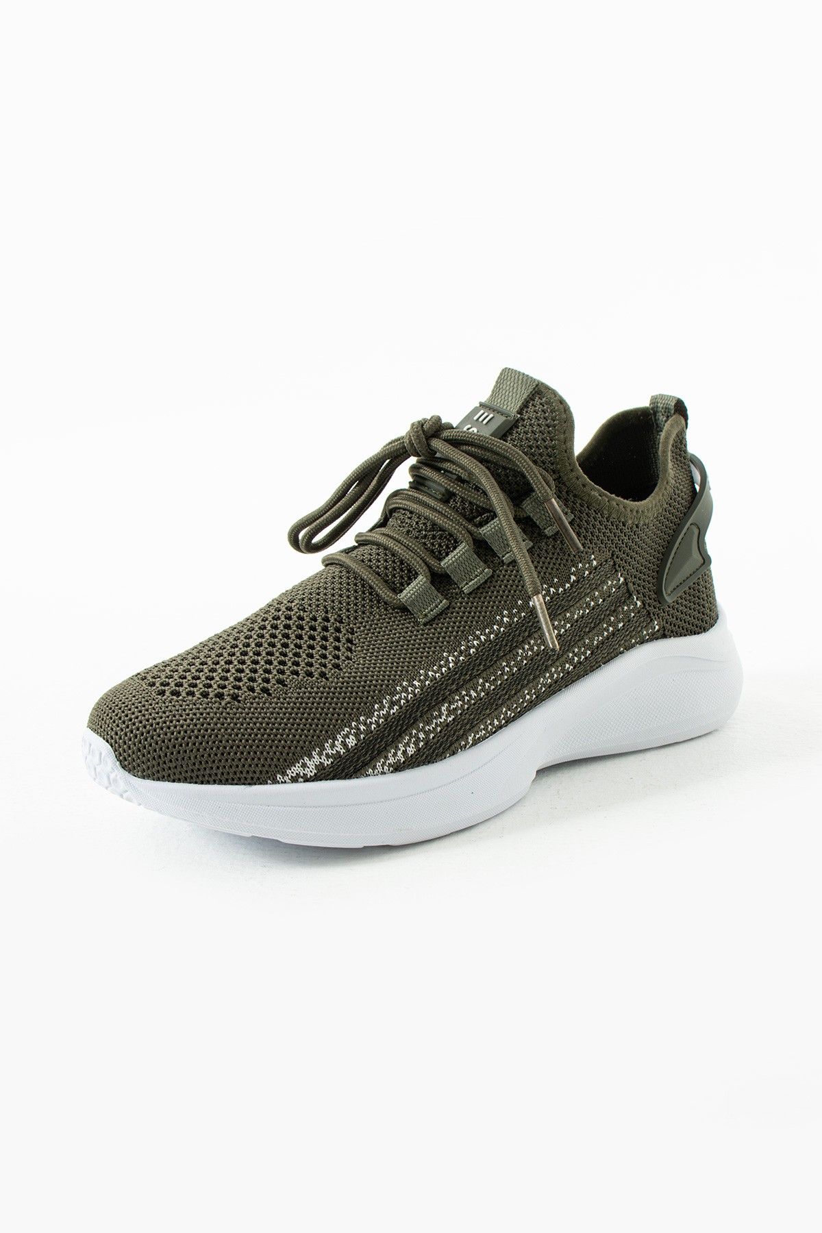 Unisex Yıkanabilir Rahat Hava Alabilen Kokusuz Triko Spor Ayakkabı Sneaker 015 - Haki Buz