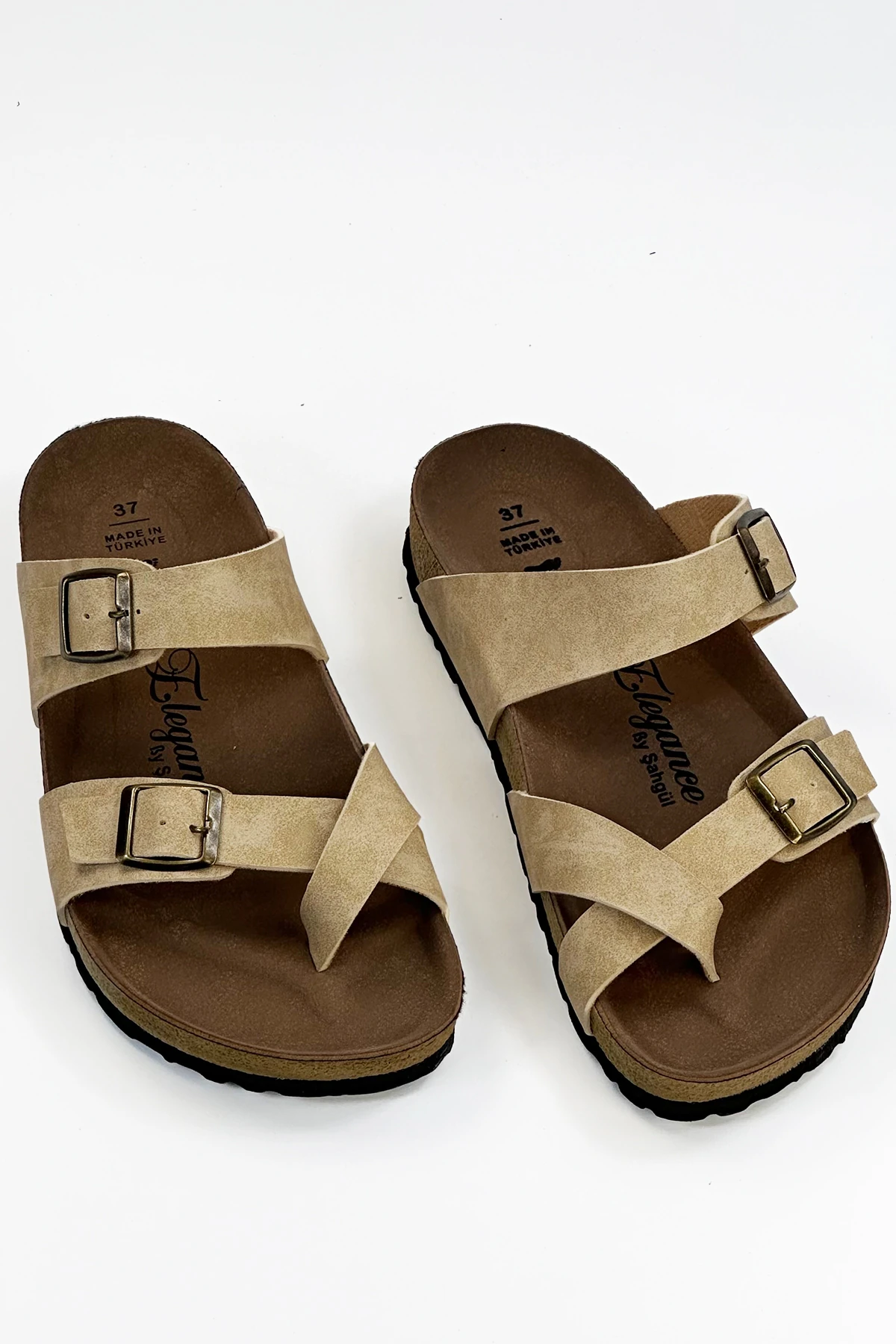 Kadın Mantar Parmak Arası Terlik Terlik EM9638 - Bej