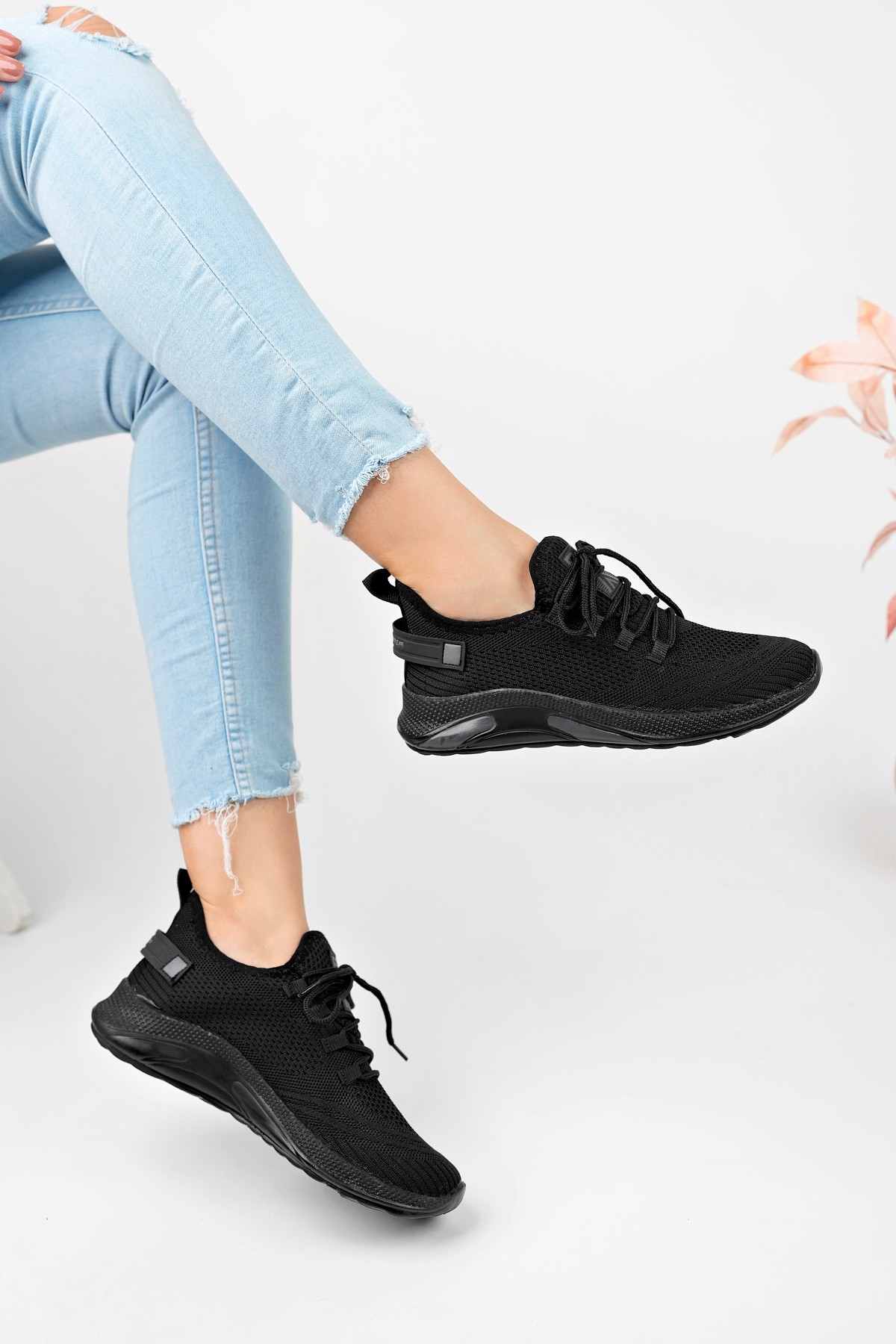 Unisex Triko Sneaker Rahat Hava Alabilen Kokusuz Spor Ayakkabı 4555