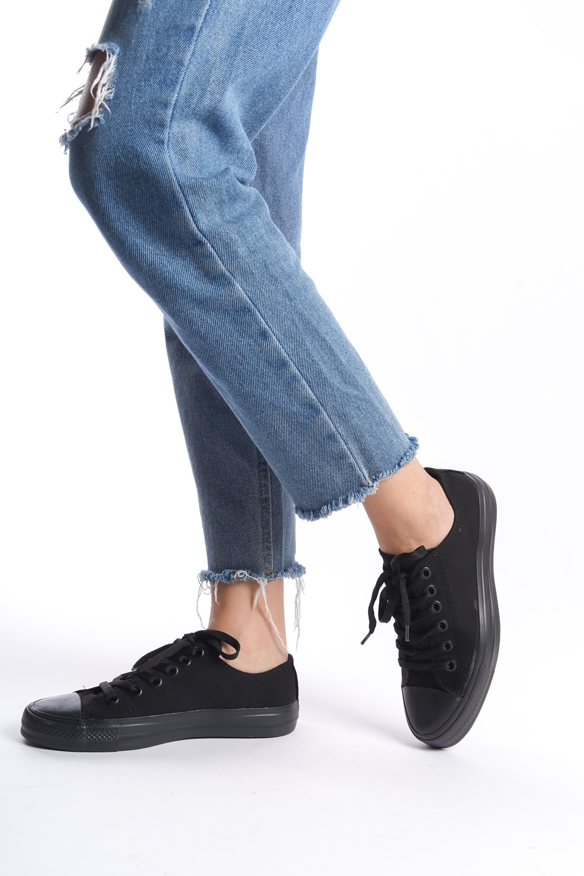 Kadın Kısa Keten Spor Ayakkabı Günlük Sneakers CNV7