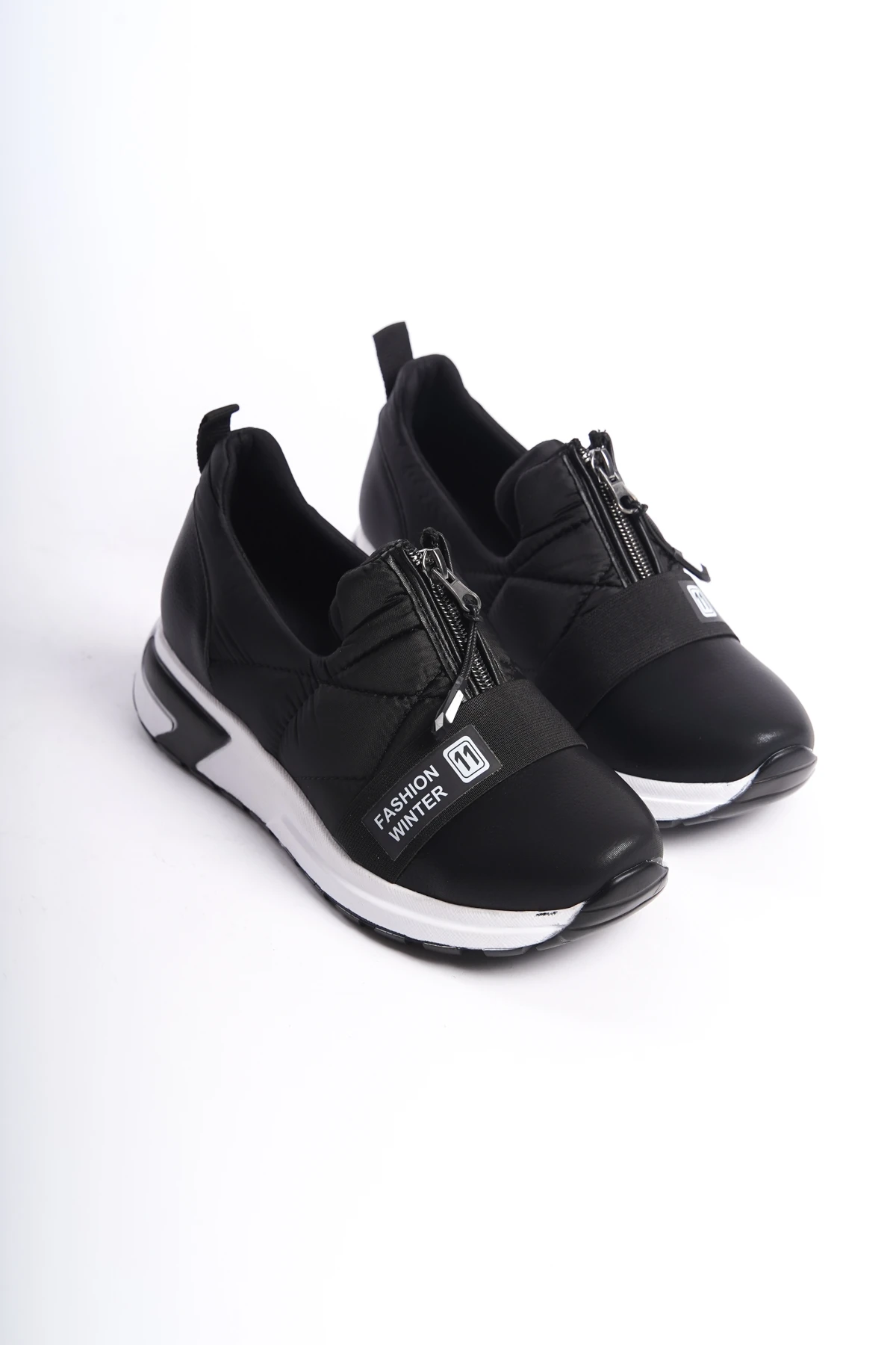 Kadın Fermuarlı Lastikli Sneaker 0045