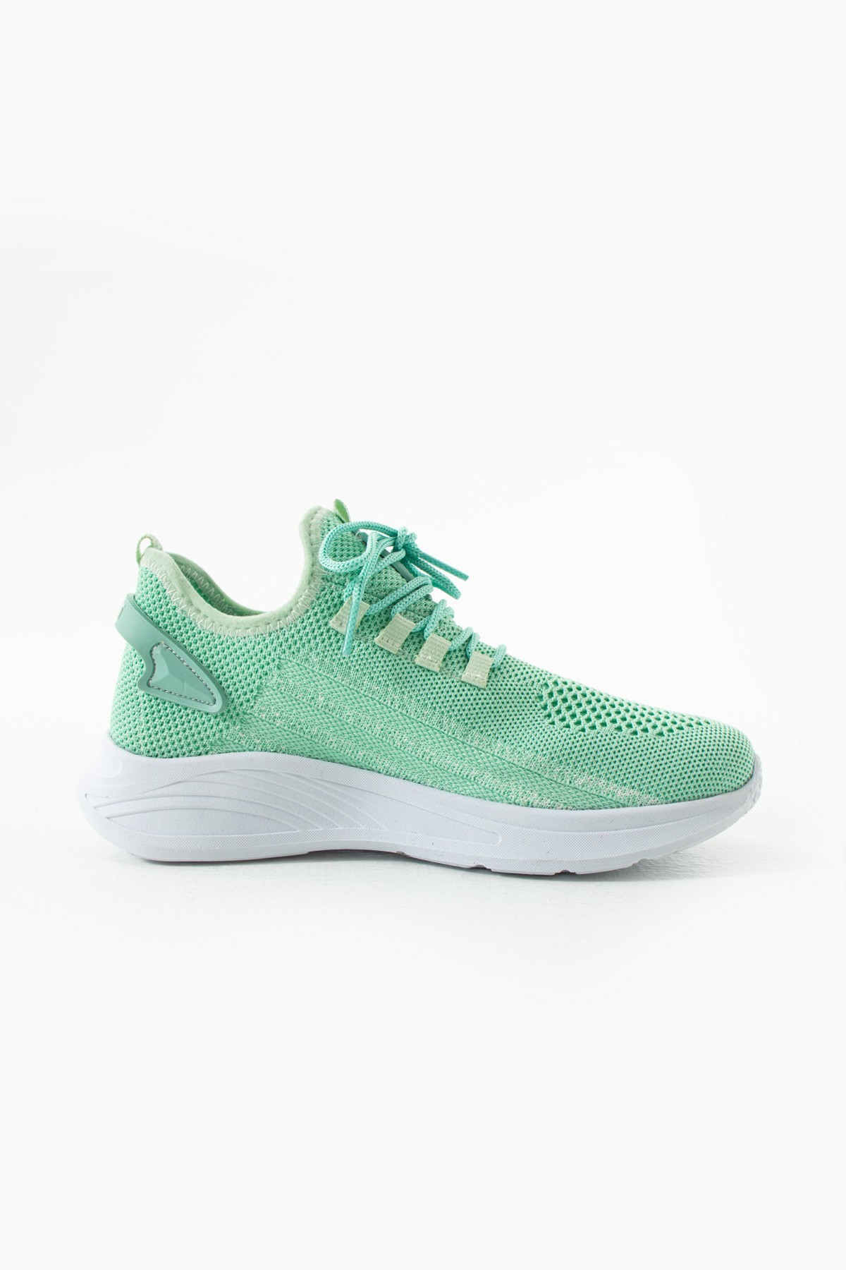 Unisex Yıkanabilir Rahat Hava Alabilen Kokusuz Triko Spor Ayakkabı Sneaker 015 - Mint Yeşili Beyaz