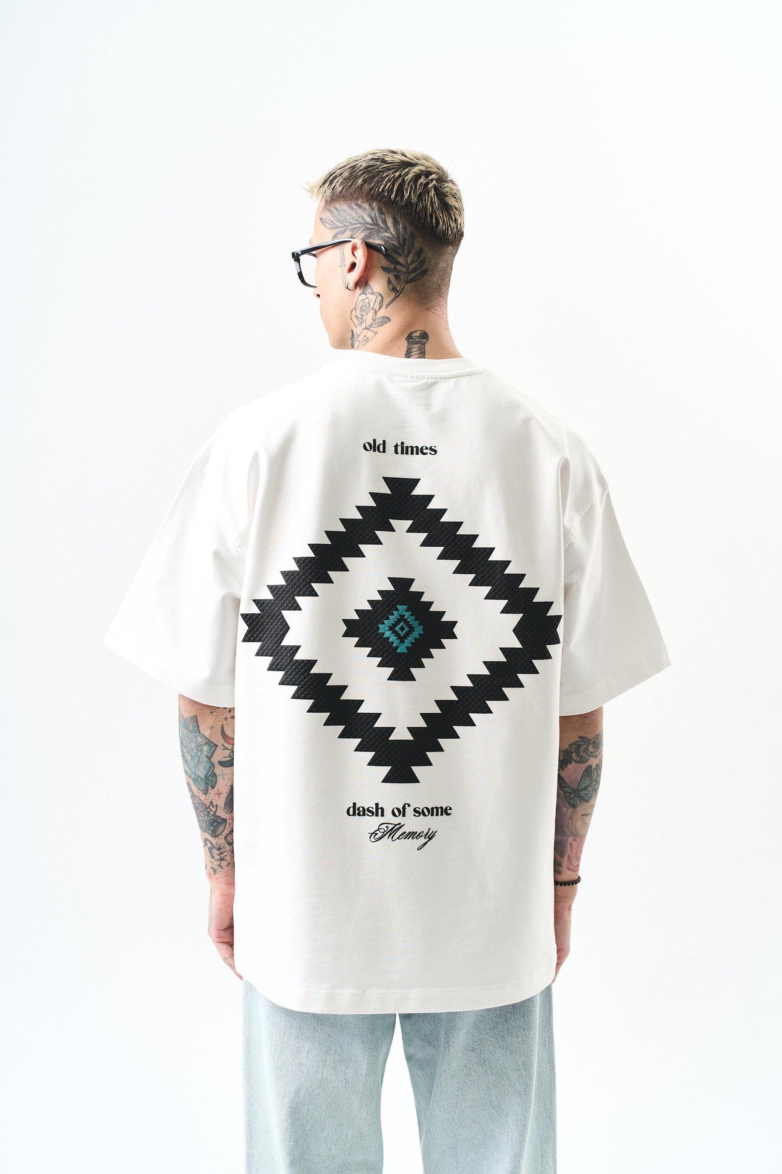 Memory Baskılı Oversize T-Shirt