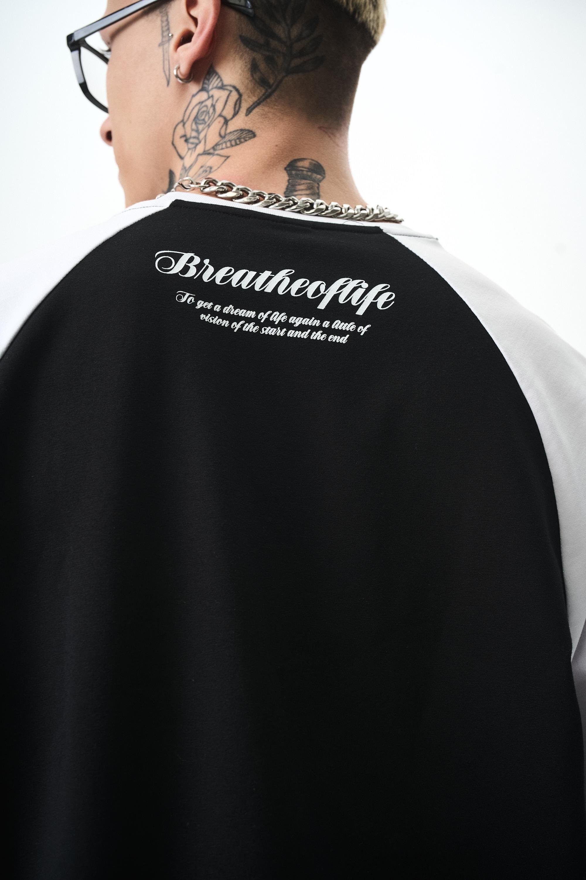 Erkek Breathe Of Life Baskılı Oversize T-Shirt