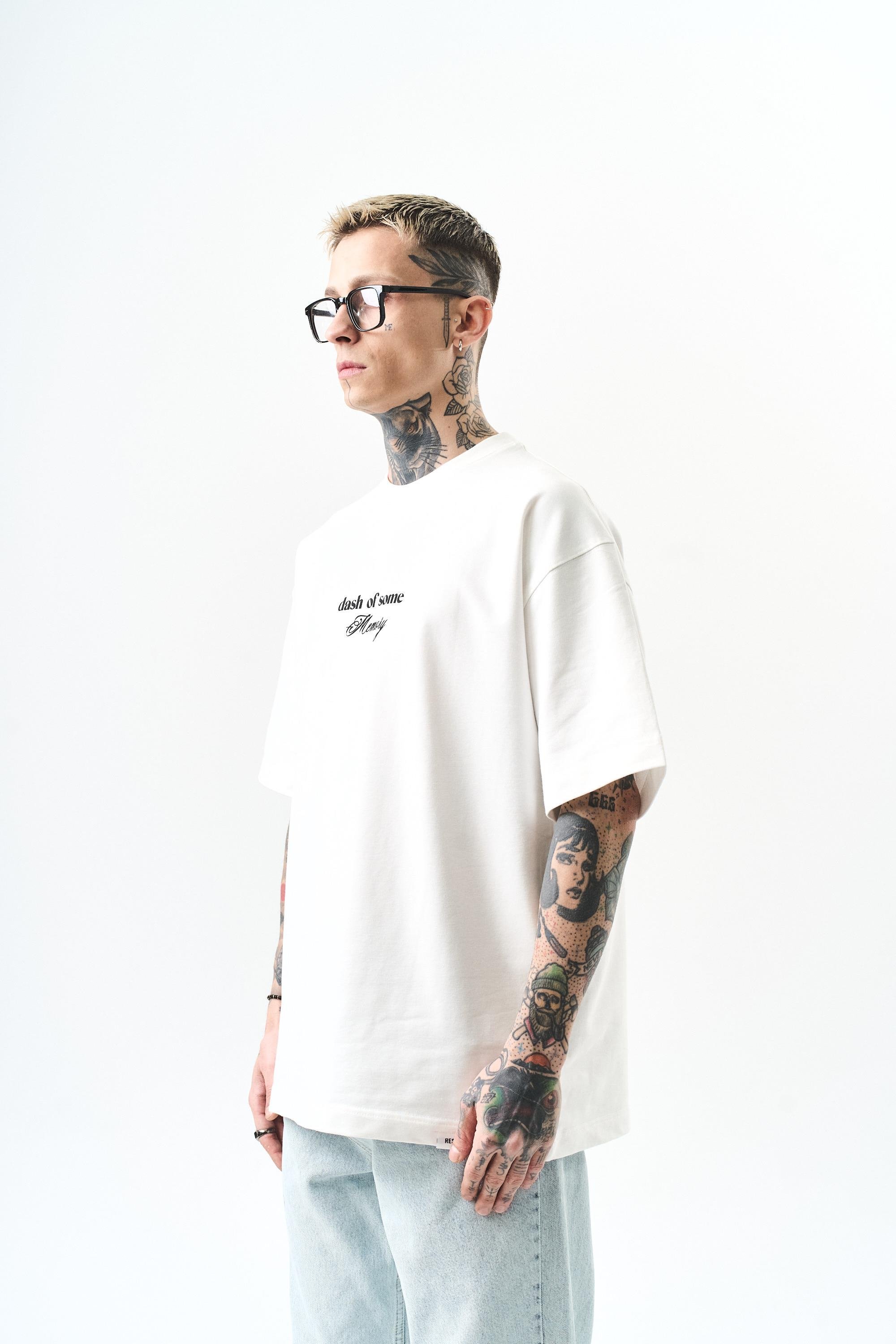 Memory Baskılı Oversize T-Shirt