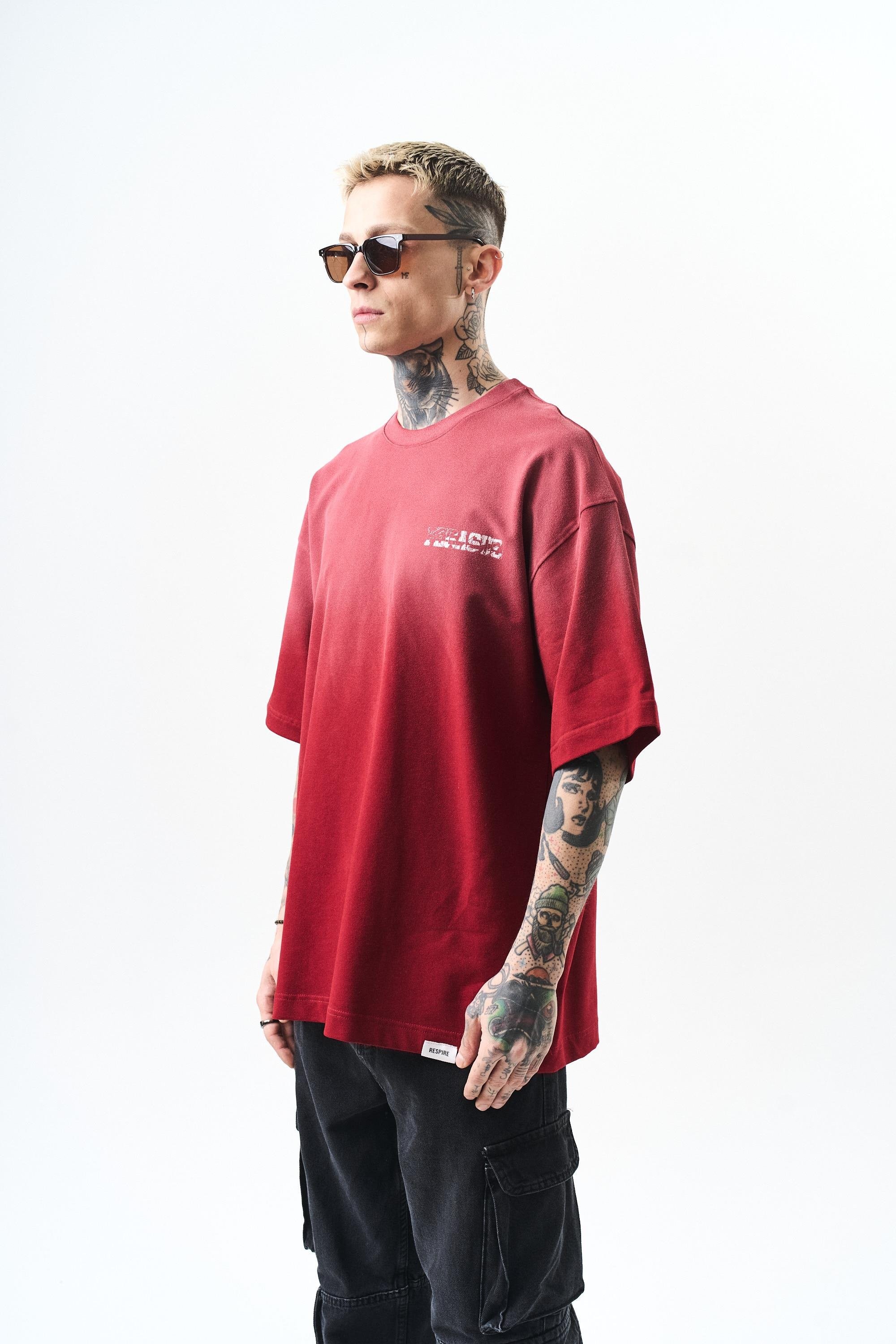 Erkek Pegasus Baskılı Oversize T-Shirt