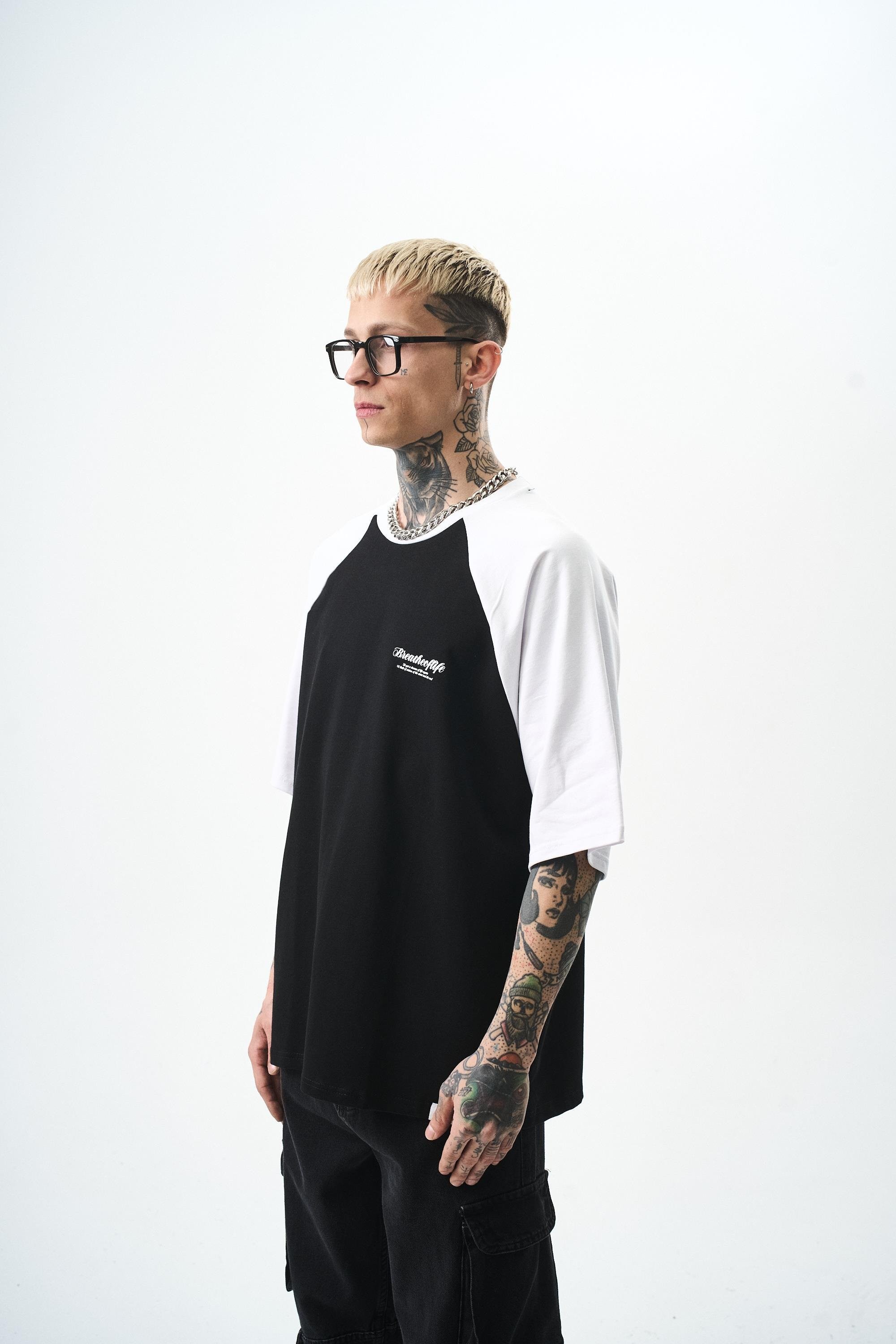 Erkek Breathe Of Life Baskılı Oversize T-Shirt