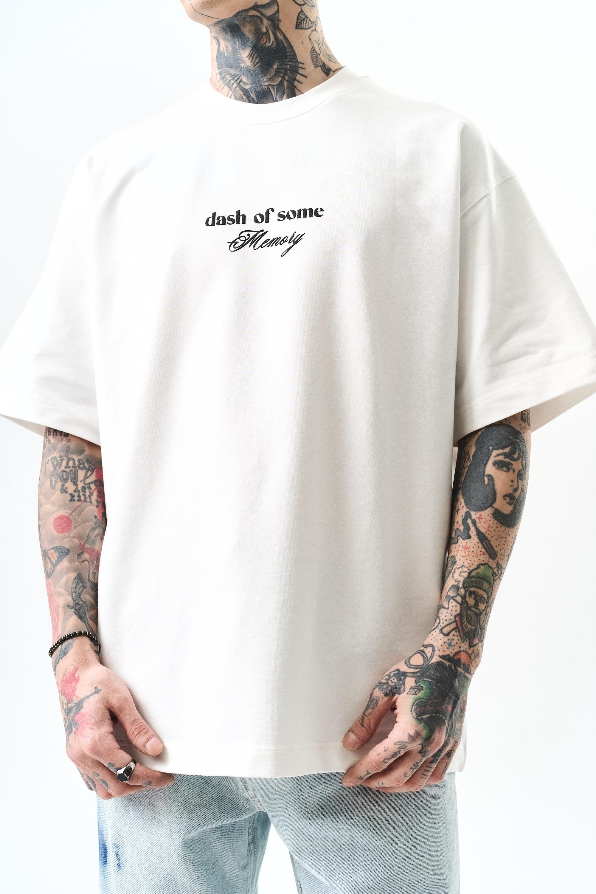Memory Baskılı Oversize T-Shirt