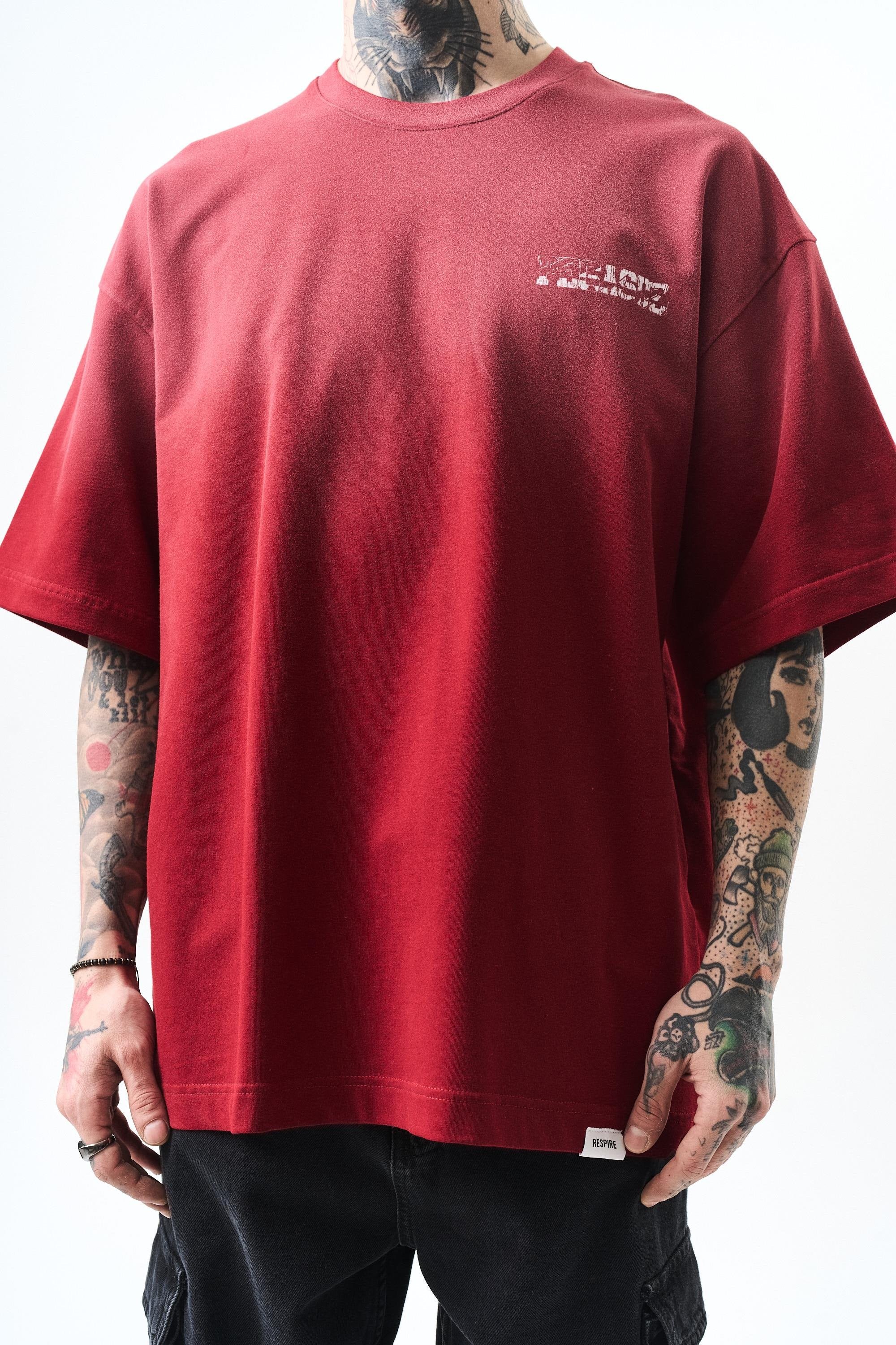 Erkek Pegasus Baskılı Oversize T-Shirt