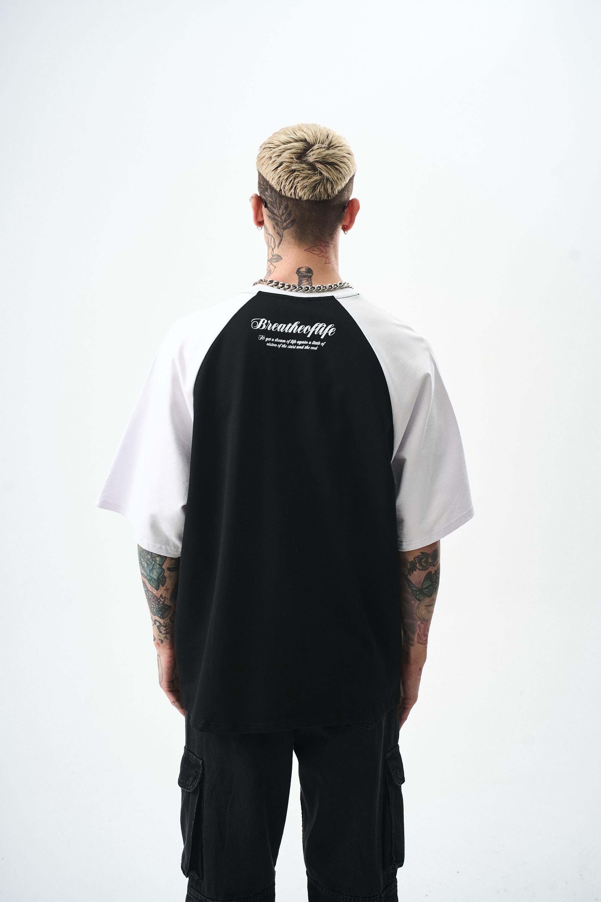 Erkek Breathe Of Life Baskılı Oversize T-Shirt