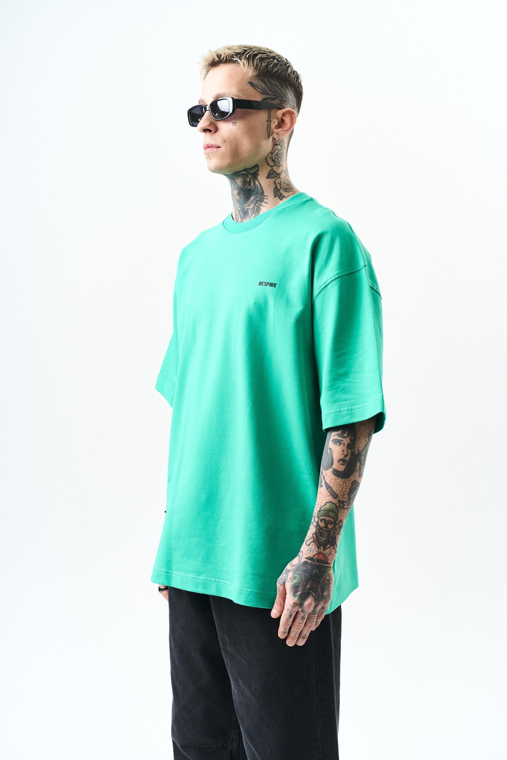 Respire Yazı Detaylı Oversize T-Shirt