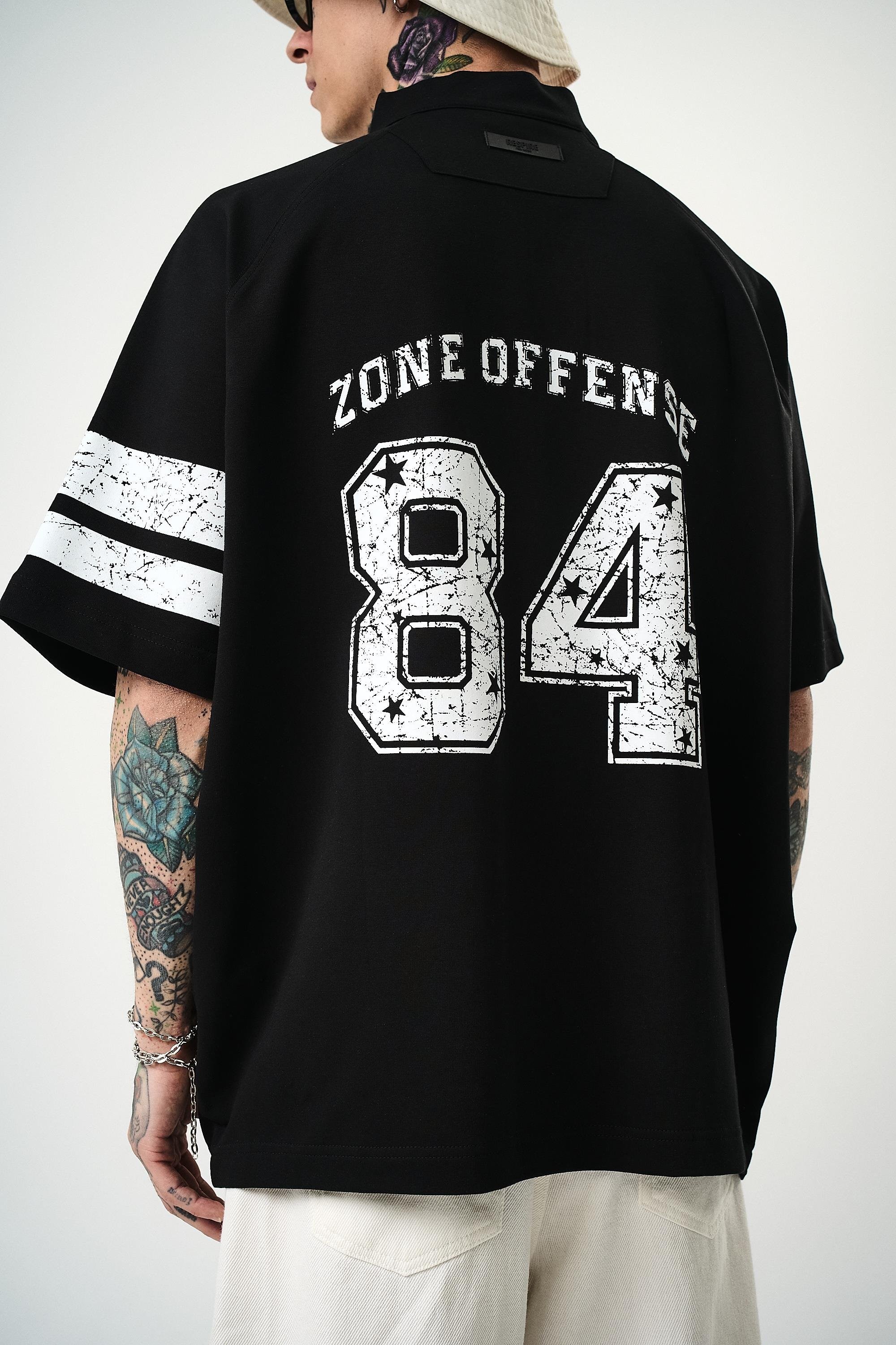 84 Zone Baskılı Oversize T-Shirt