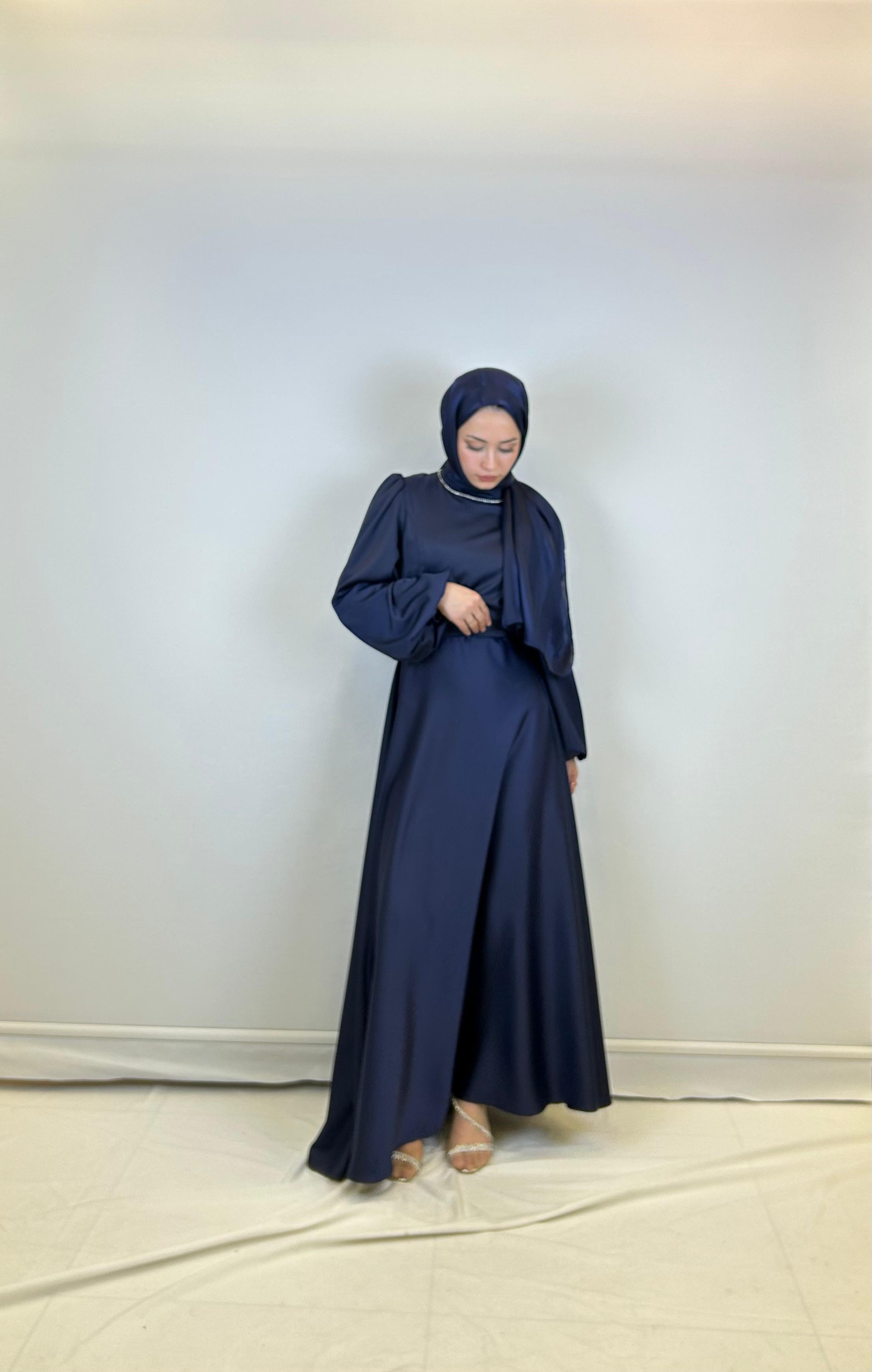 Lady Zara Saten Elbise