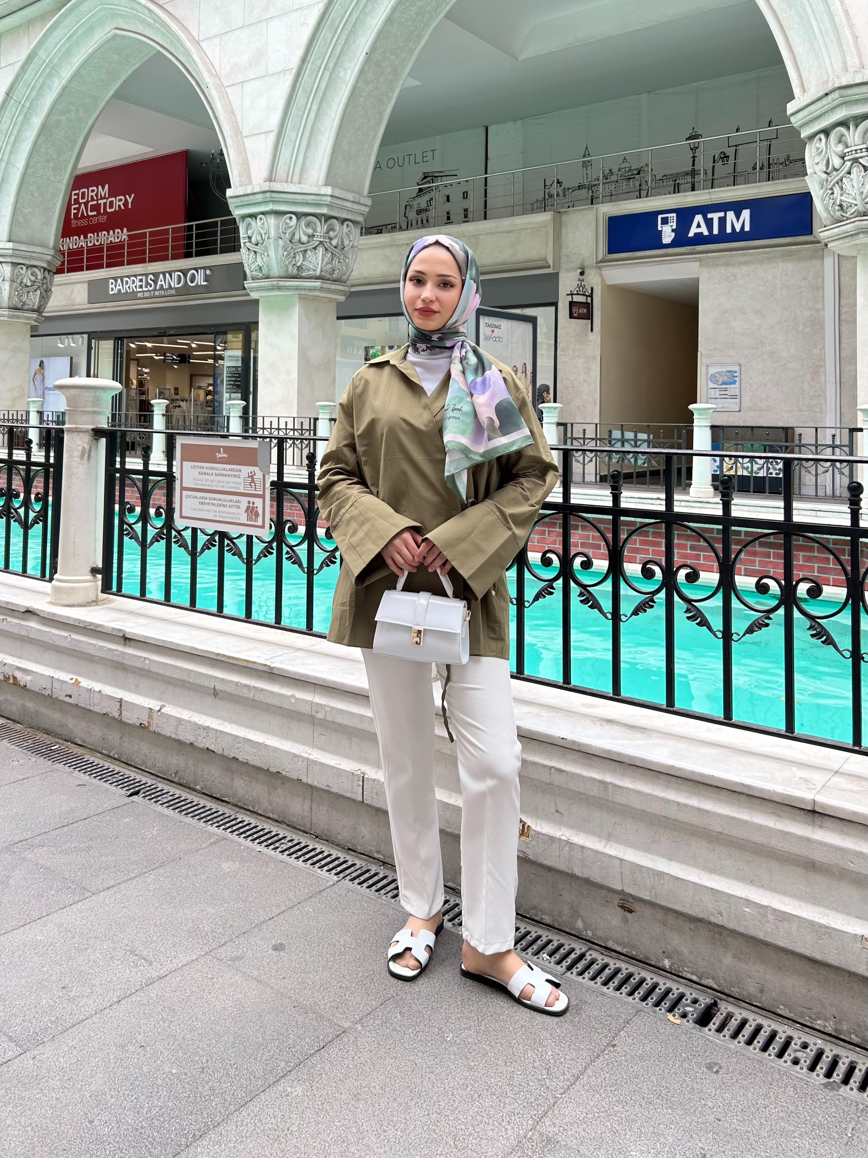Hm Model Bağlamalı Kimono - Yeşil
