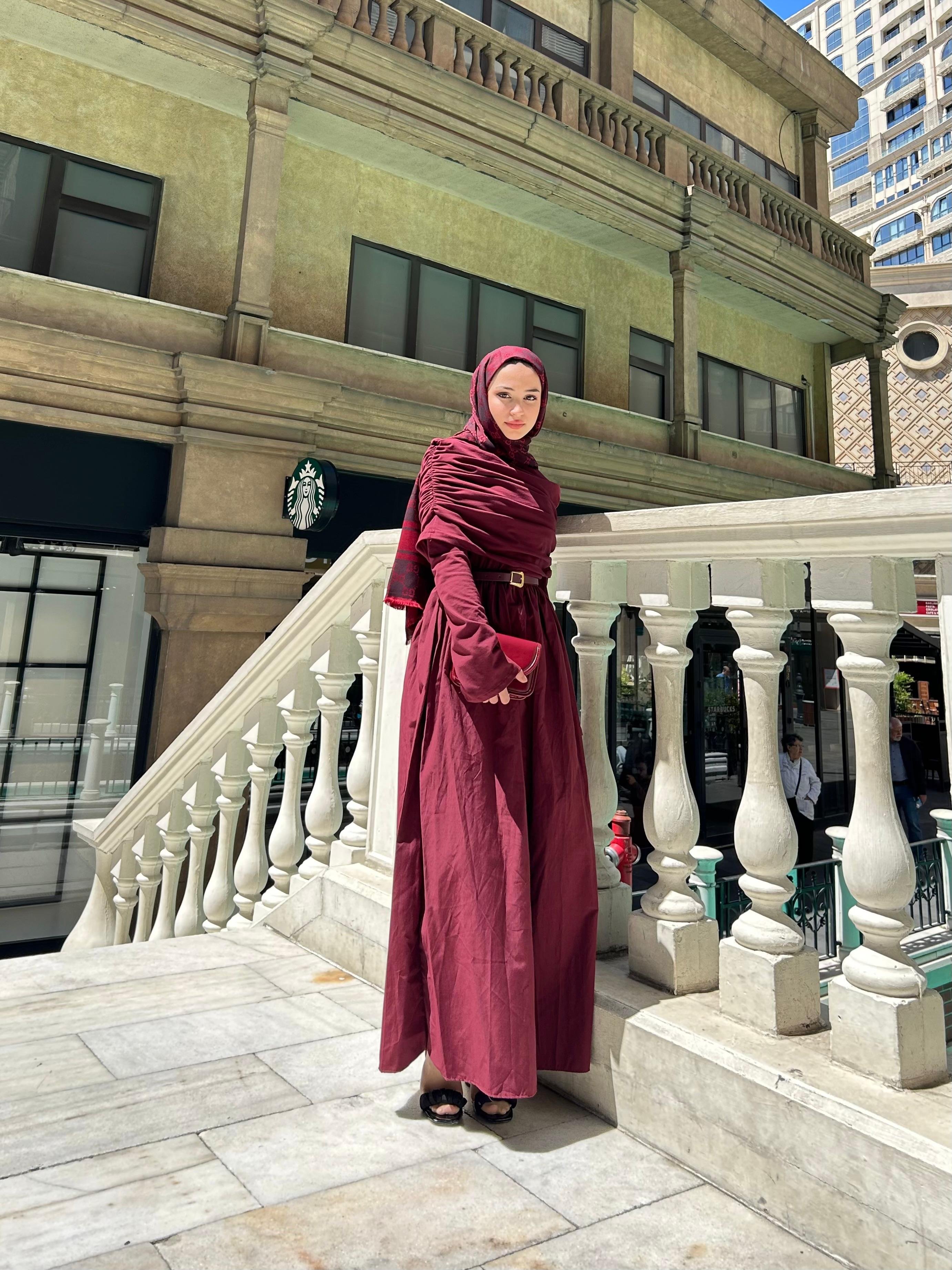 Duha Elbise - Bordo