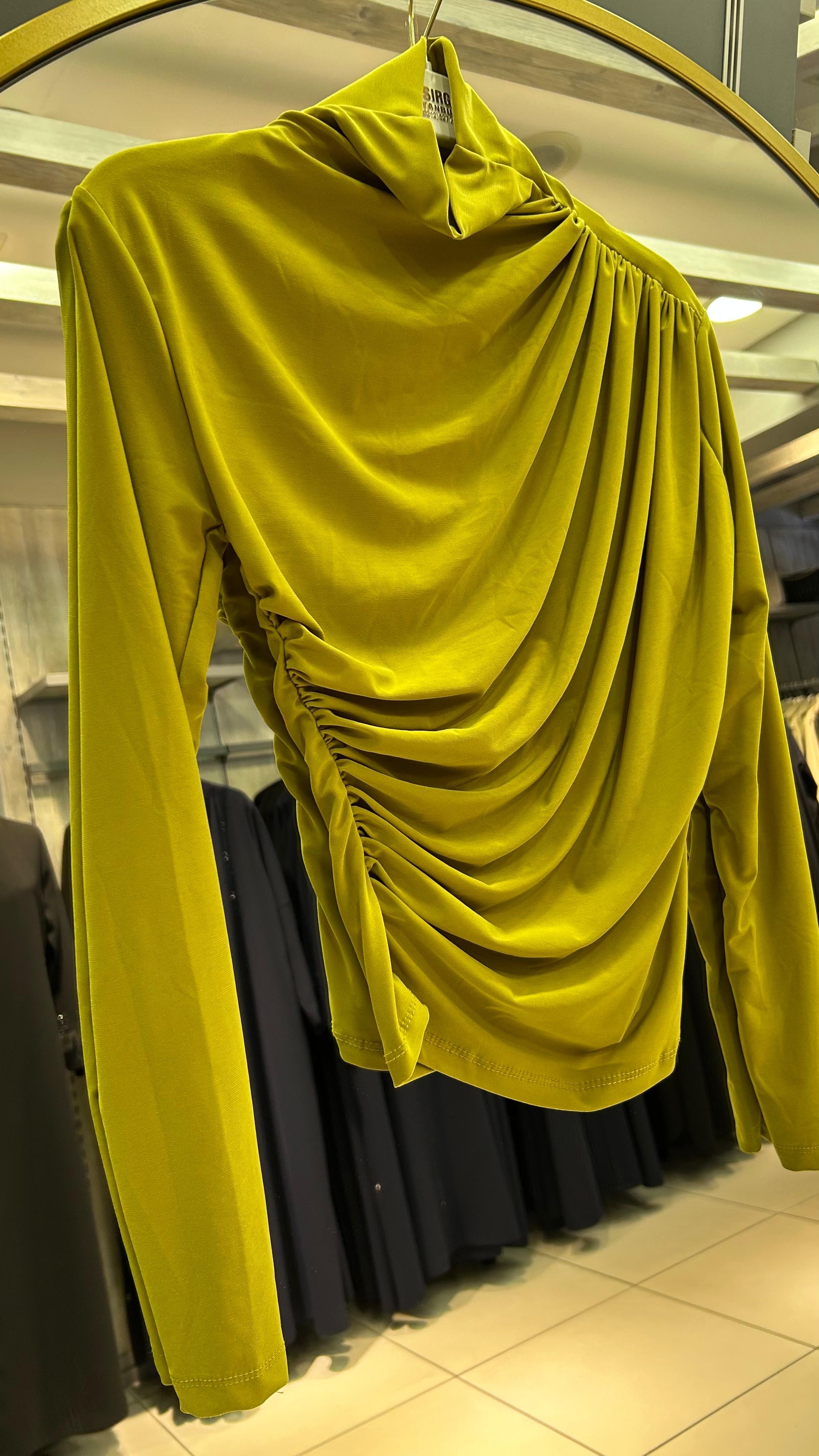 Büzgülü Zara Model Body - Yağ Yeşili