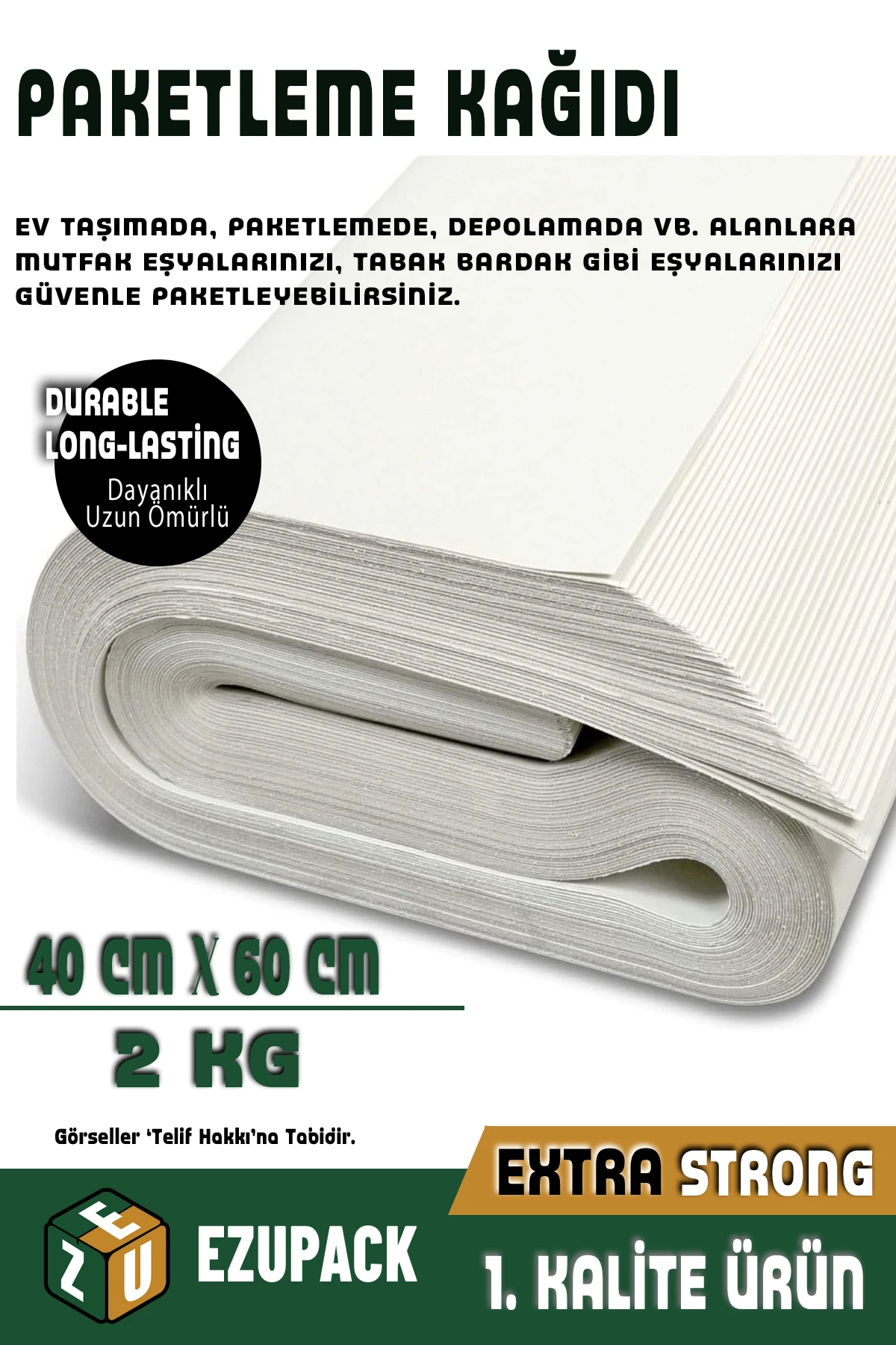 2 Kg 60x40 ( 200 Adet ) Ambalaj Kağıdı Tabak Bardak Eşya Sarma Koruma Taşıma Taşınma Paketleme