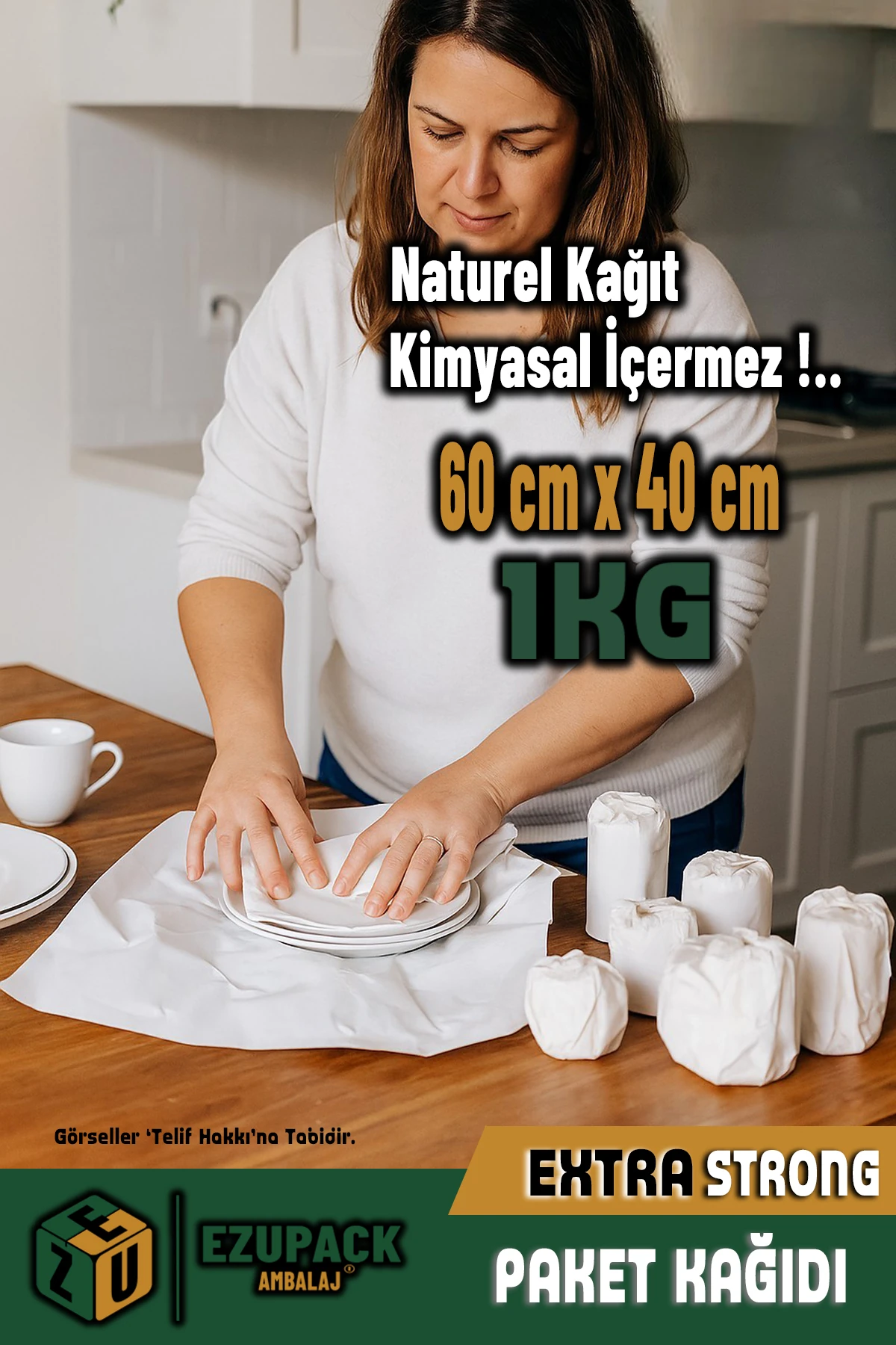 1 Kg 60x40 (85-95 ADET) Ambalaj Kağıdı Tabak Bardak Eşya Sarma Koruma Taşıma Taşınma Paketleme