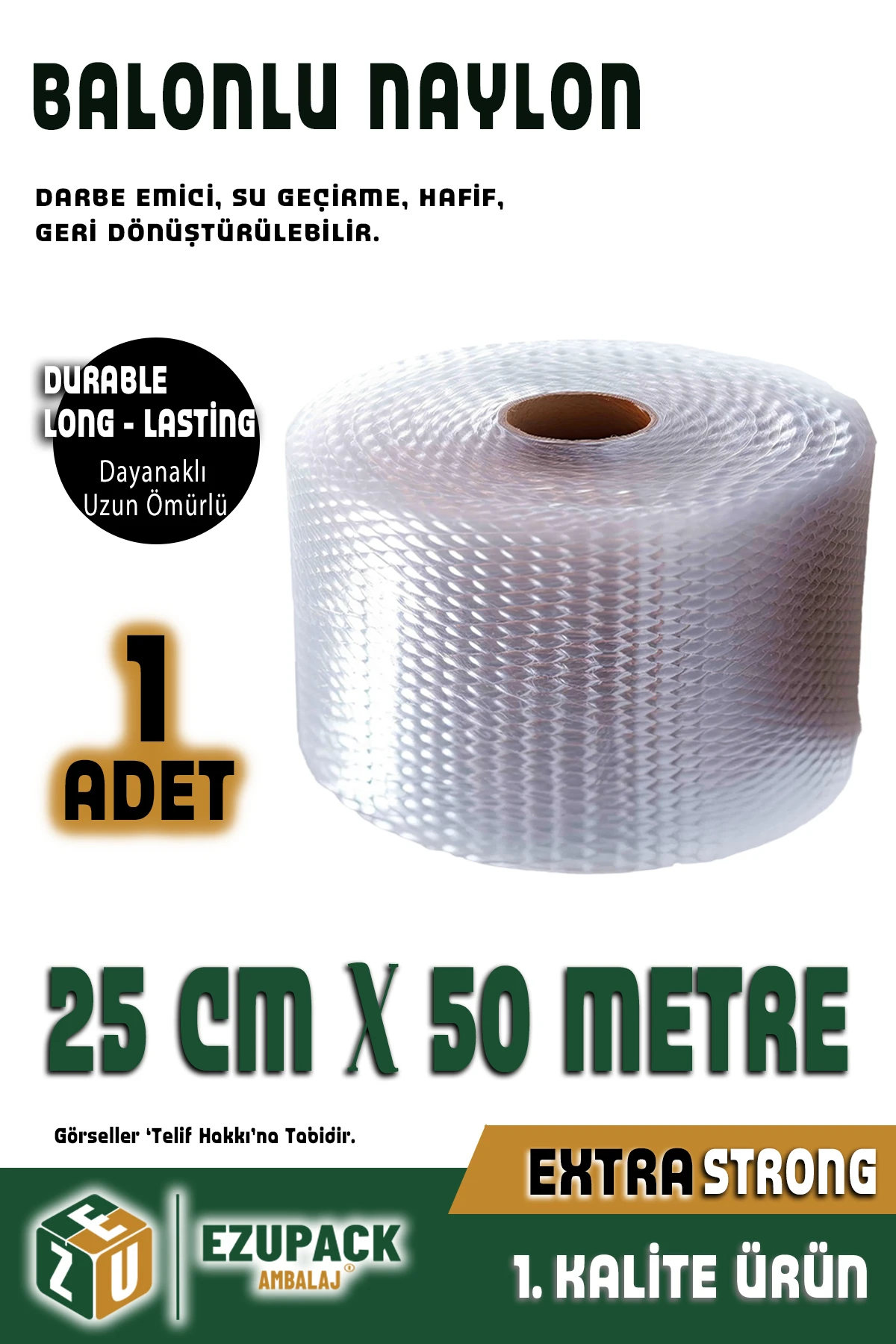 Özel Ebat 1. Kalite 25 Cm X 50 Metre Balonlu Naylon Patpat Kalın Havalı Naylon Pat Pat Pıt Pıt